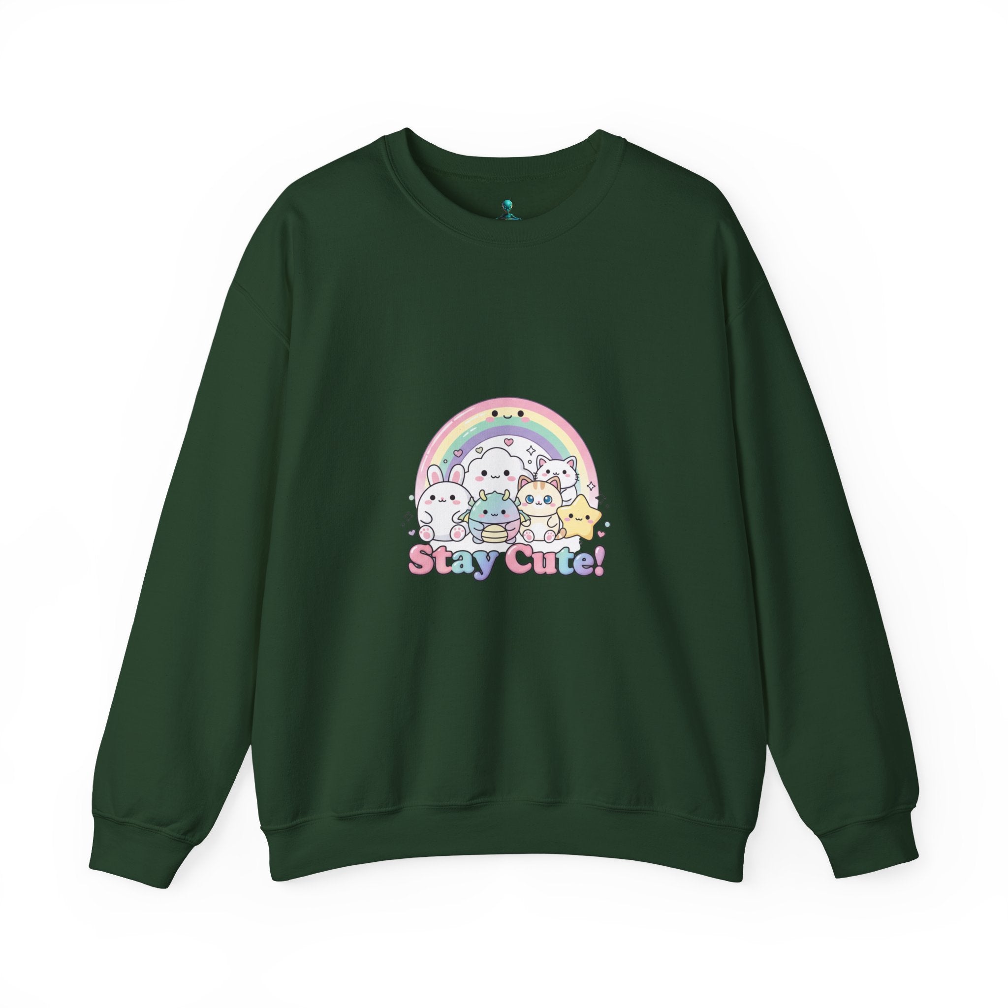Candy Kawaii Rainbow Crewneck Sweatshirt | pastel kawaii aesthetic
