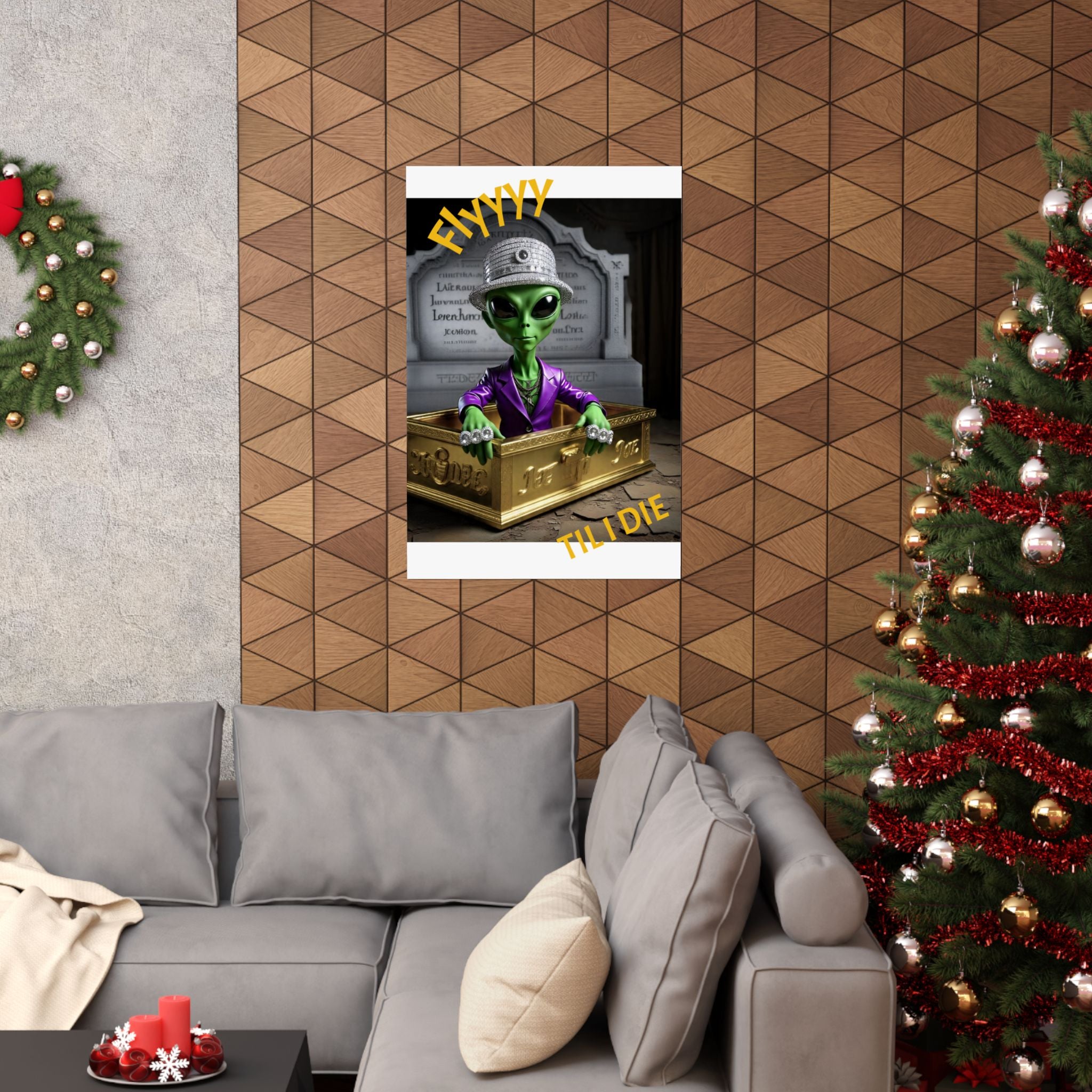 Alien-Inspired Matte Vertical Poster