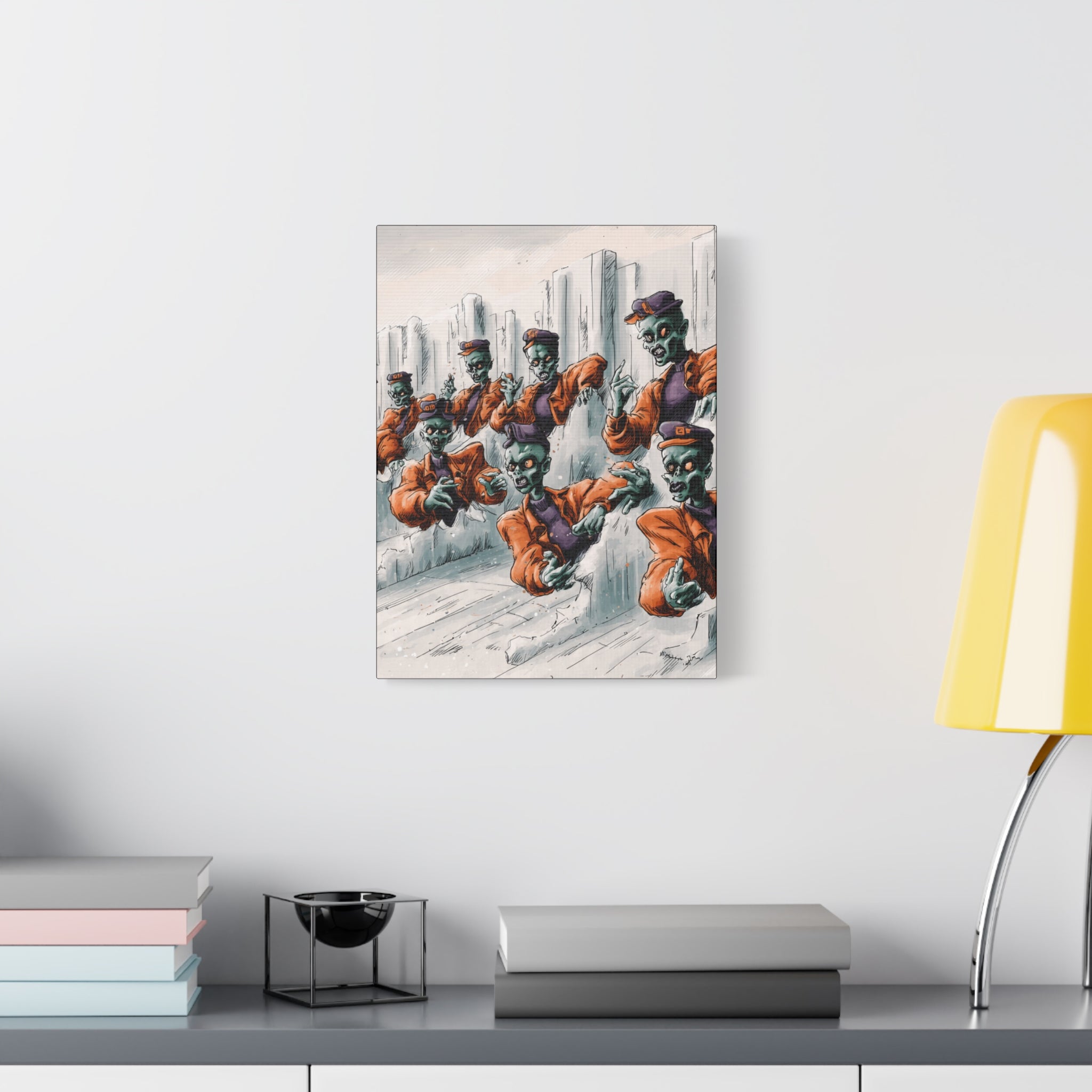 Zombie Chorus Matte Canvas Wall Art