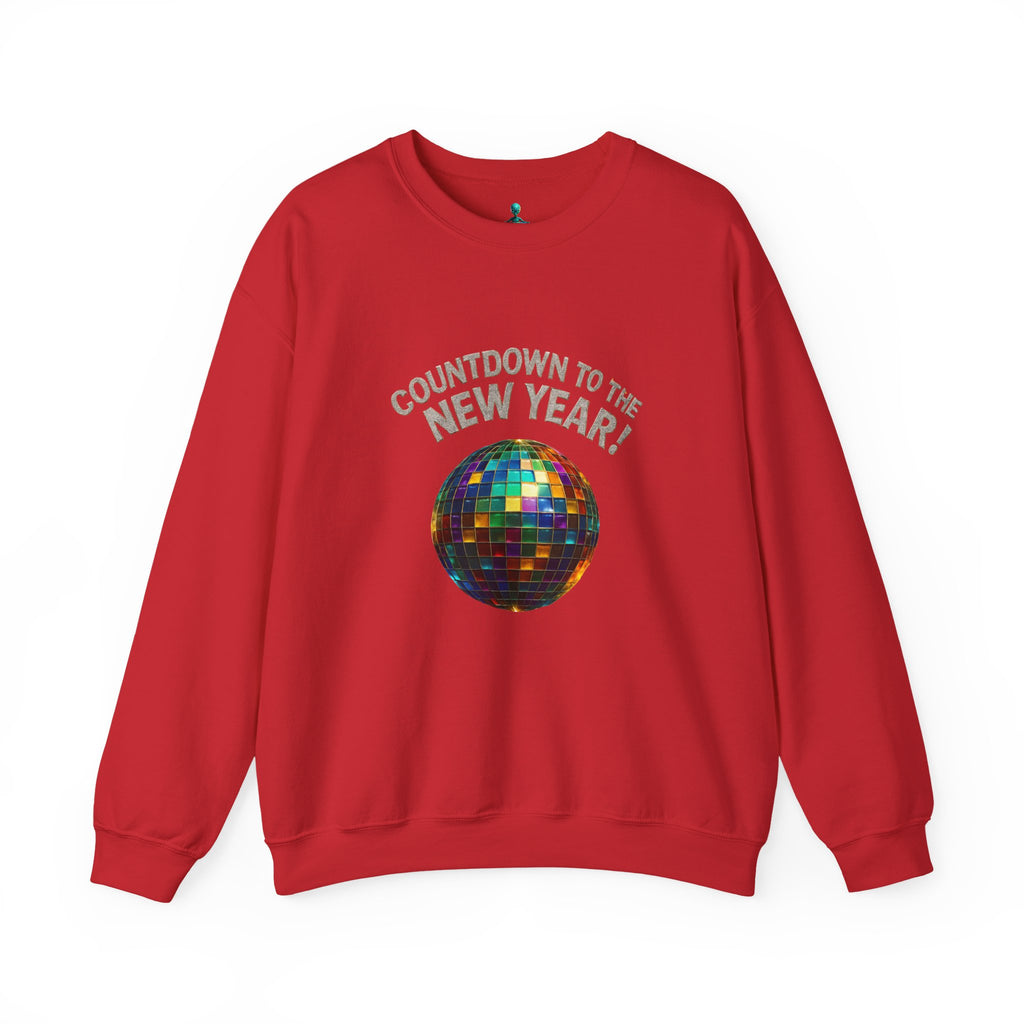 New Year Countdown Sweatshirt — Disco Ball Graphic Crewneck