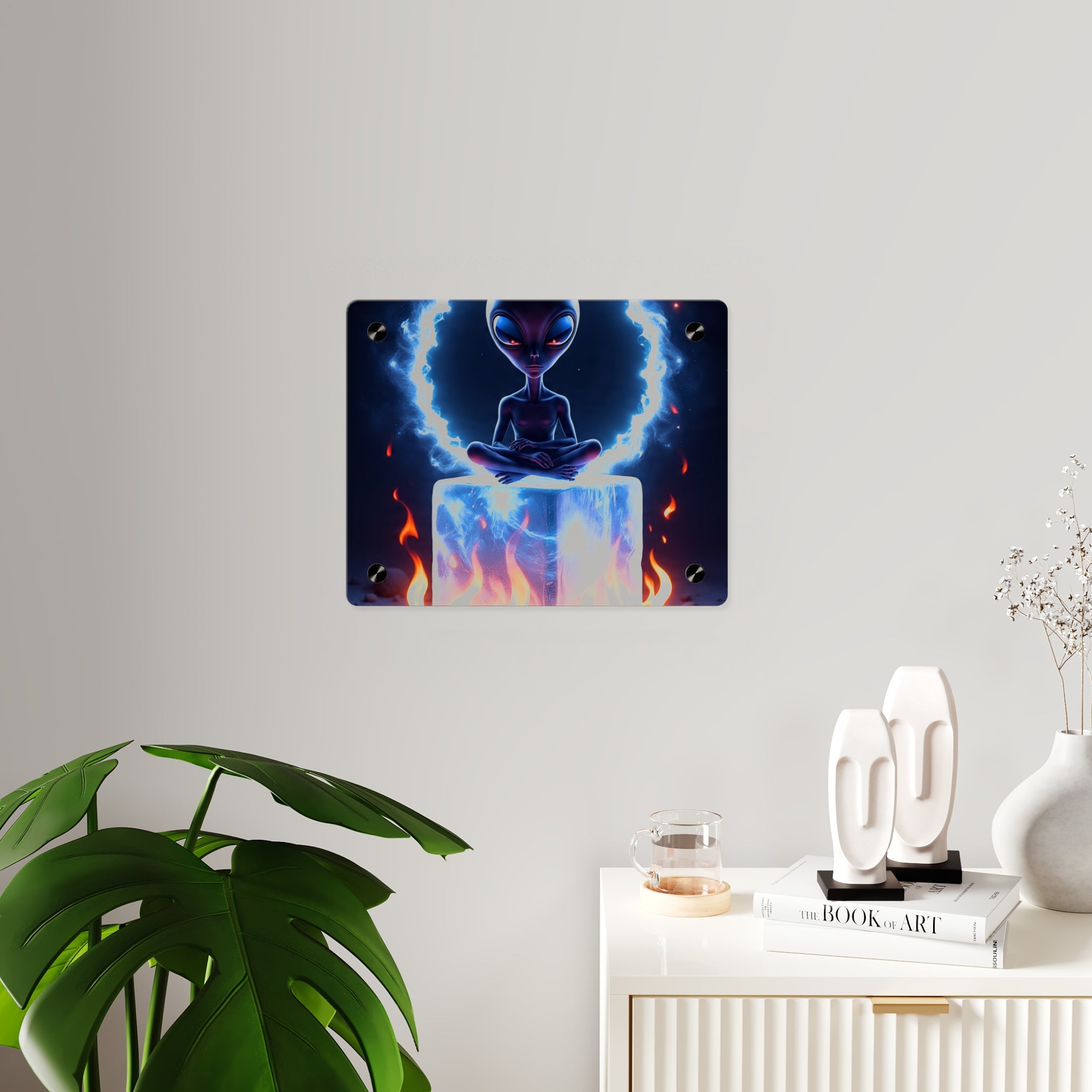 Cosmic Alien Acrylic Wall Art