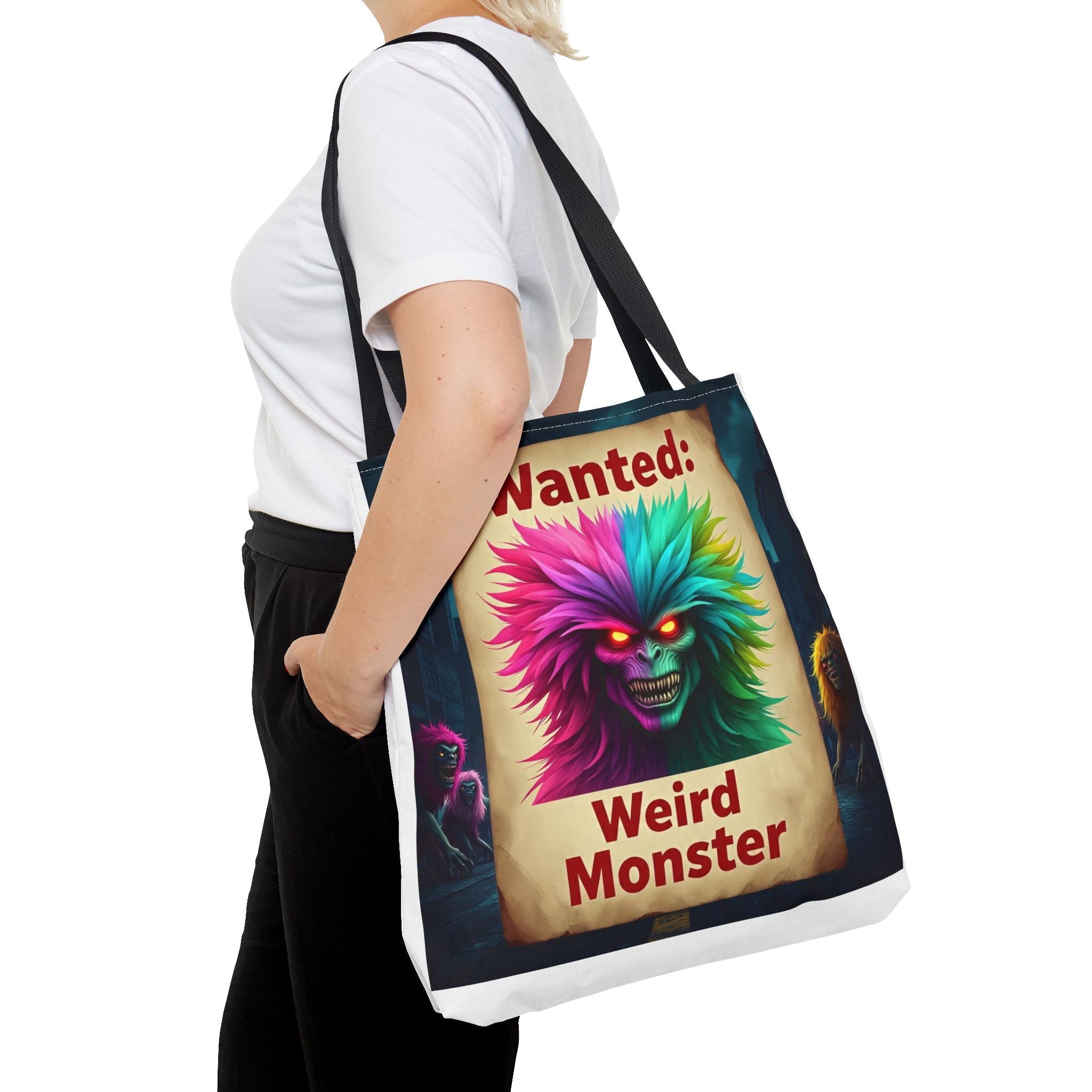 VYBZ Wanted Monster Print Tote Bag