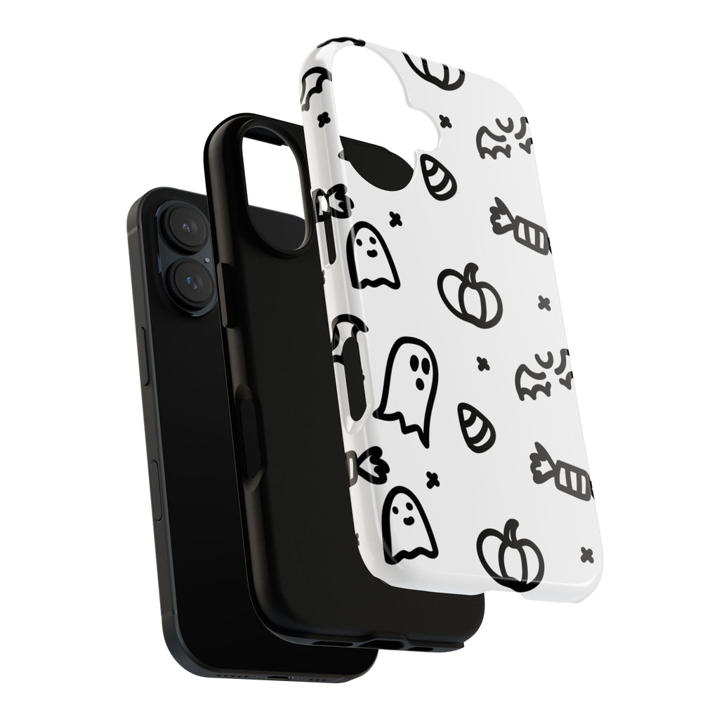 Halloween Themed Phone Case, Spooky Ghosts and Pumpkins, Fall Decor, Costume Party, Trick or Treat