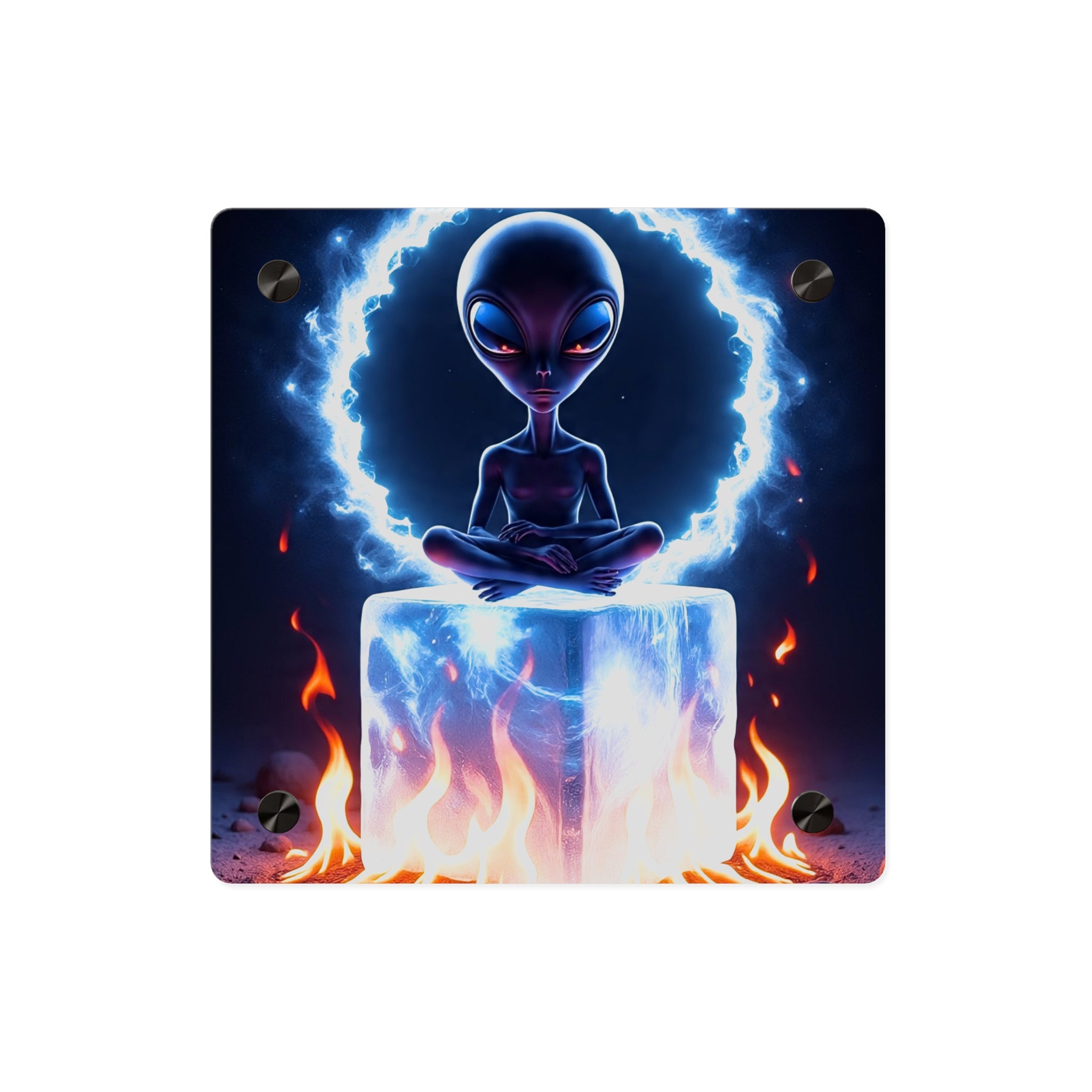 Cosmic Alien Acrylic Wall Art