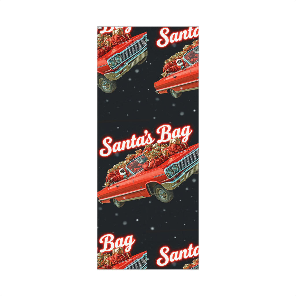 Vintage Santa's Bag Gift Wrap Papers, Holiday Wrapping Paper, Christmas Gift Wrap, Festive Gift Wrap, Retro Santa Paper