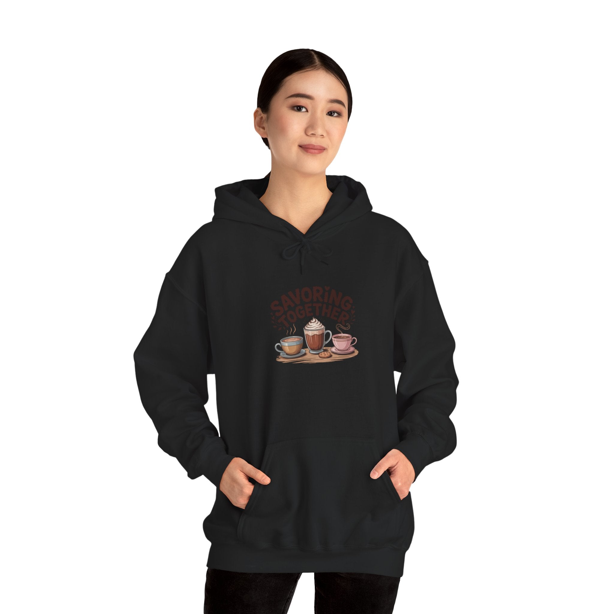 Savoring Together Hoodie | cocoa sweatshirt, coffee lover apparel