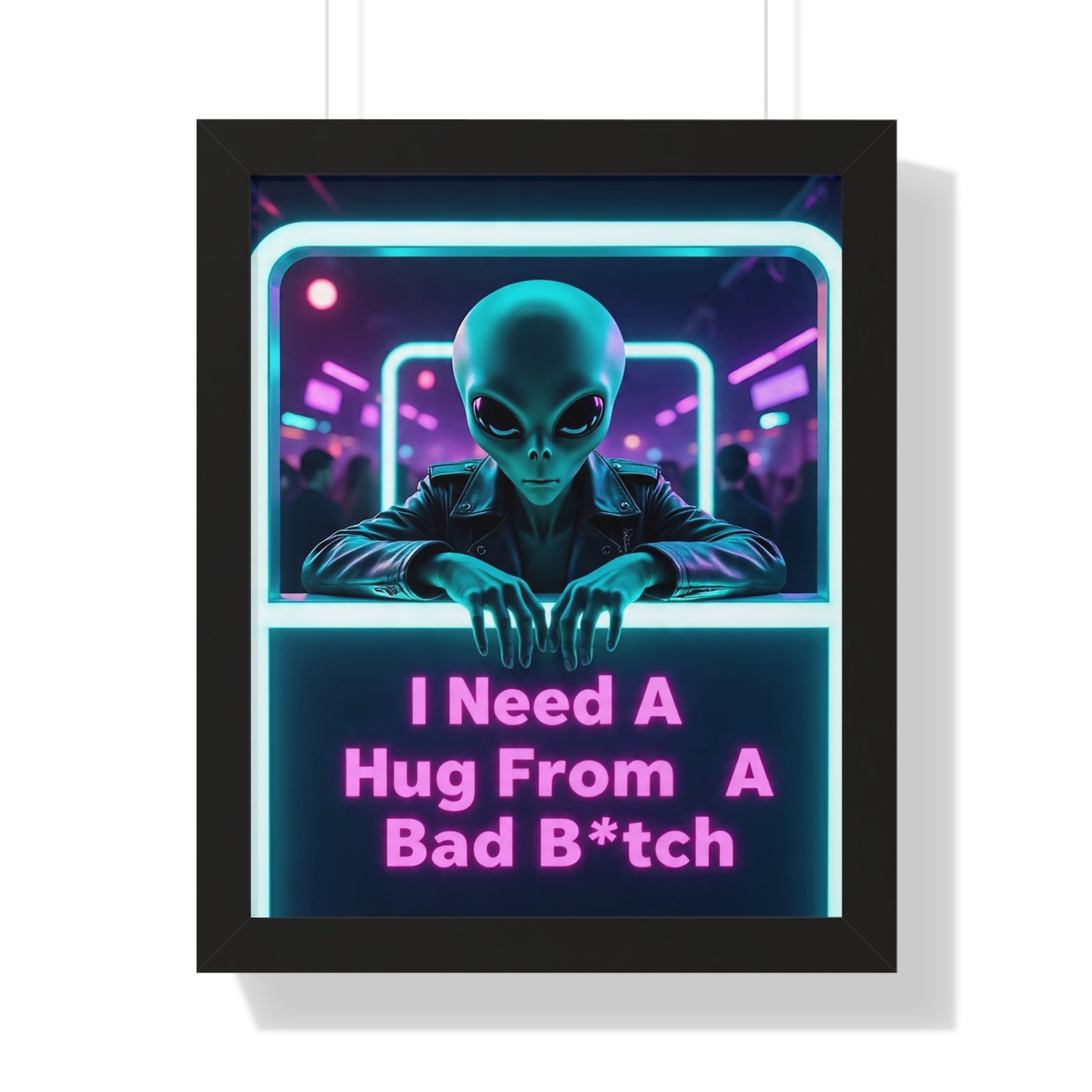 Funky Alien Art Print, Framed Vertical Poster for Home Decor, Cool Gift for Sci-Fi Lovers, Quirky Wall Art for Parties, Unique Room [...]