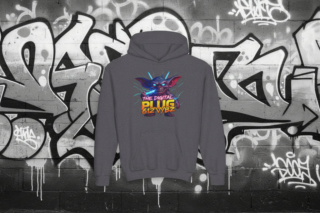 612 Misfits "Plugz" Character Youth Hoodie — Graphic Sweatshirt