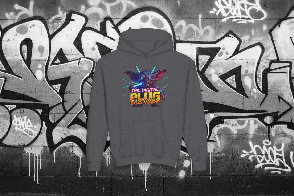 612 Misfits "Plugz" Character Youth Hoodie — Graphic Sweatshirt