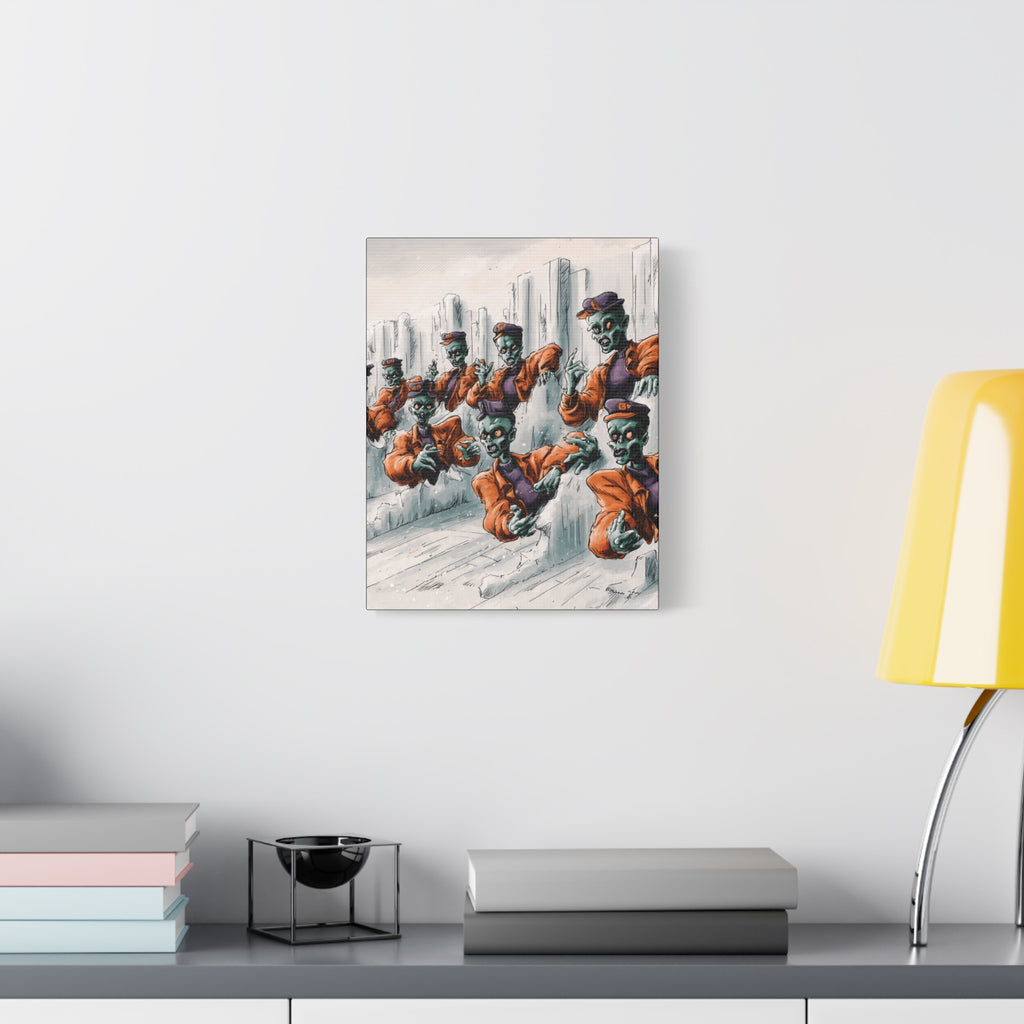 Zombie Chorus Matte Canvas Wall Art