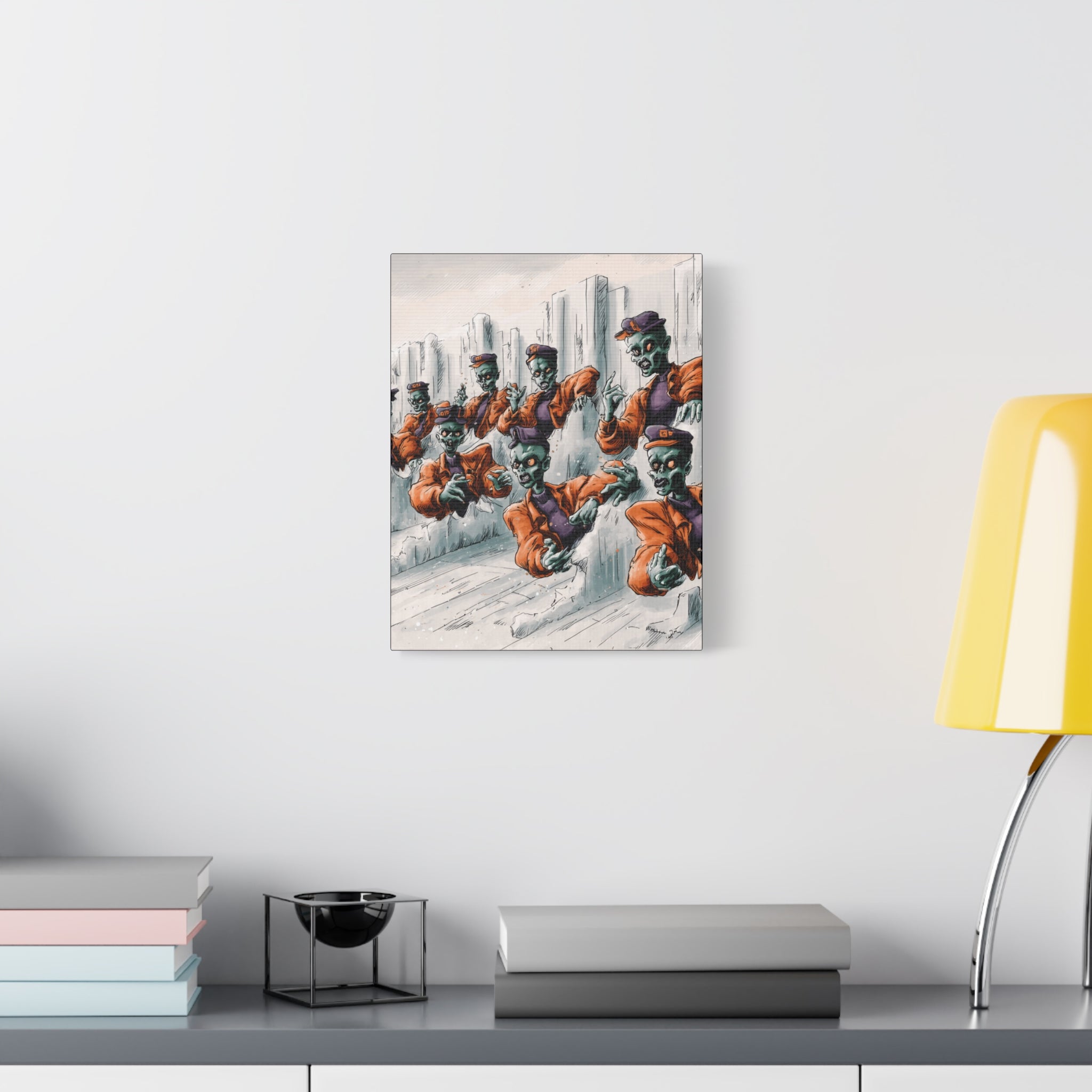 Zombie Chorus Matte Canvas Wall Art