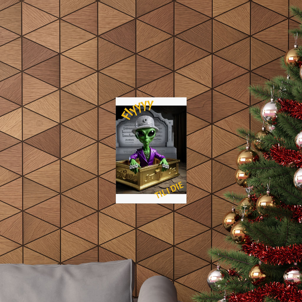 Alien-Inspired Matte Vertical Poster