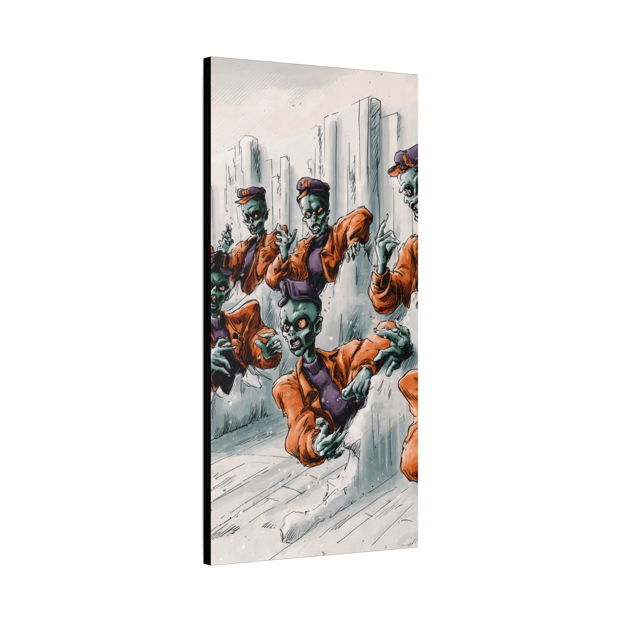 Zombie Chorus Matte Canvas Wall Art