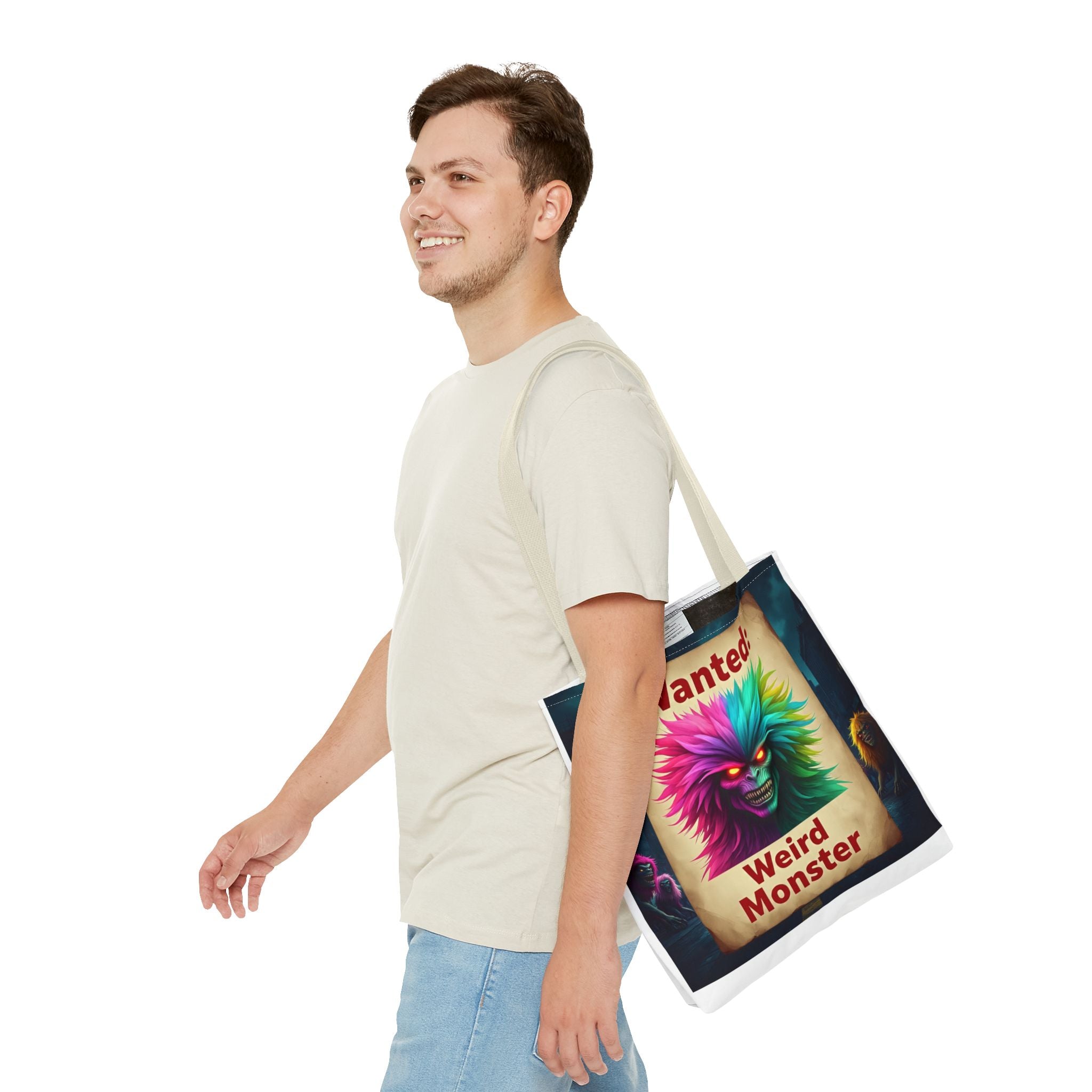 VYBZ Wanted Monster Print Tote Bag