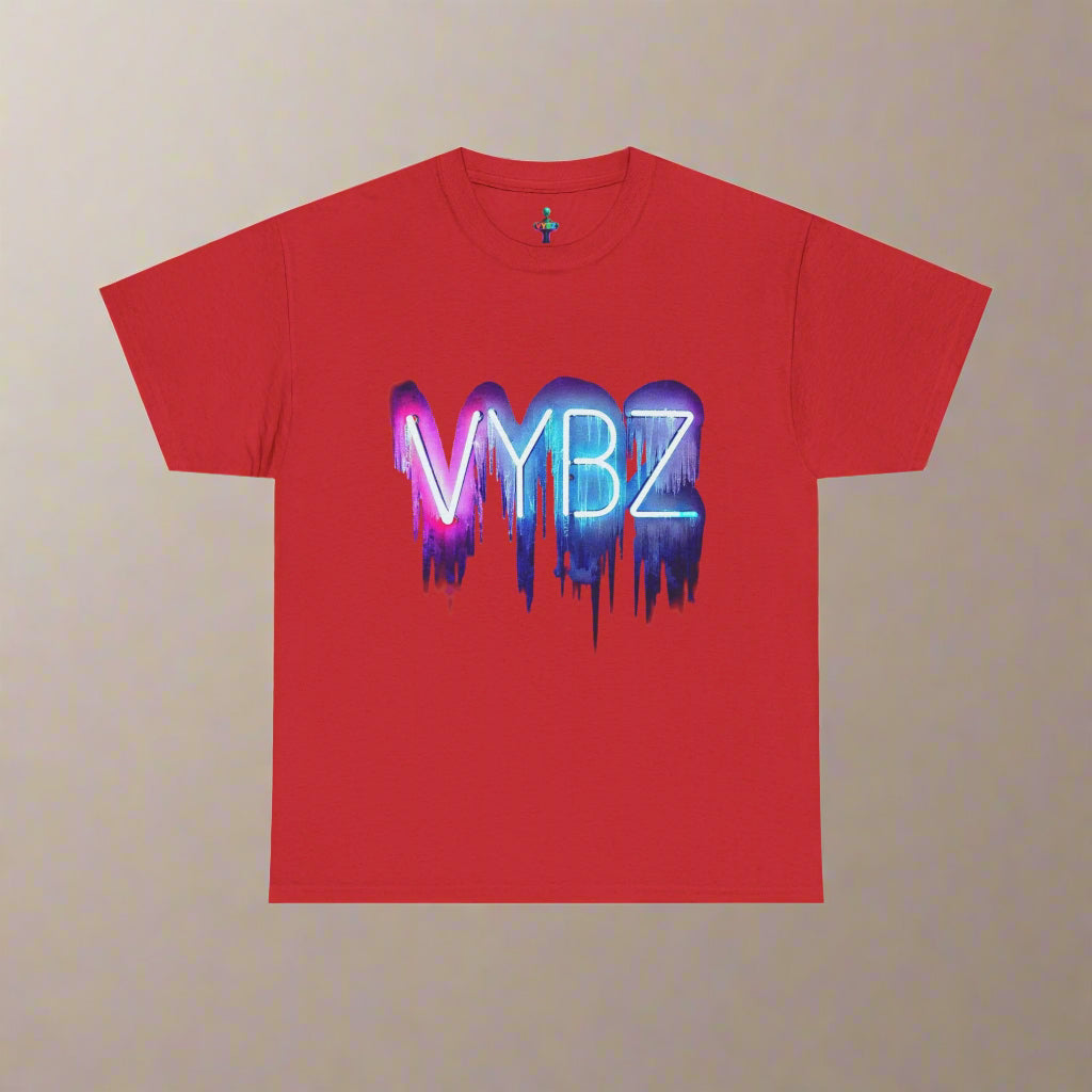 VYBZ Neon Drip Unisex Heavy Cotton Tee, Graphic Tee, Streetwear, Music Festival Shirt, Casual Wear, Gift for Friends