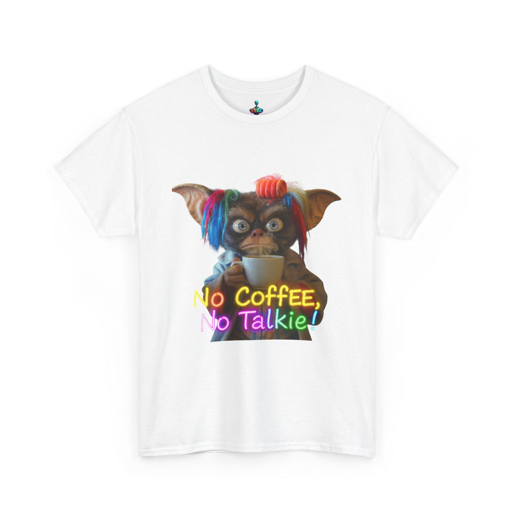 No Coffee, No Talkie Tee — Cute Gremlin Coffee Morning Shirt