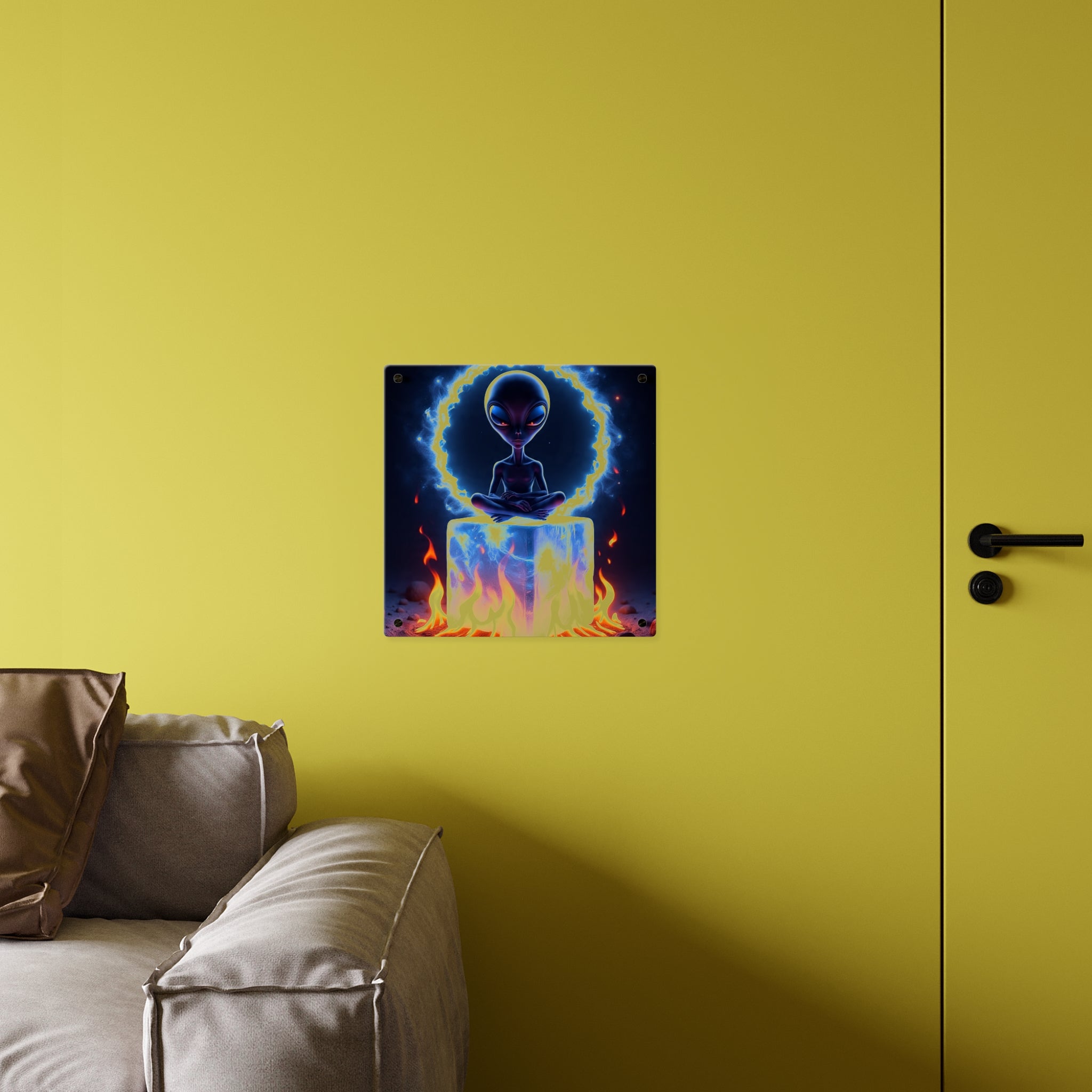 Cosmic Alien Acrylic Wall Art