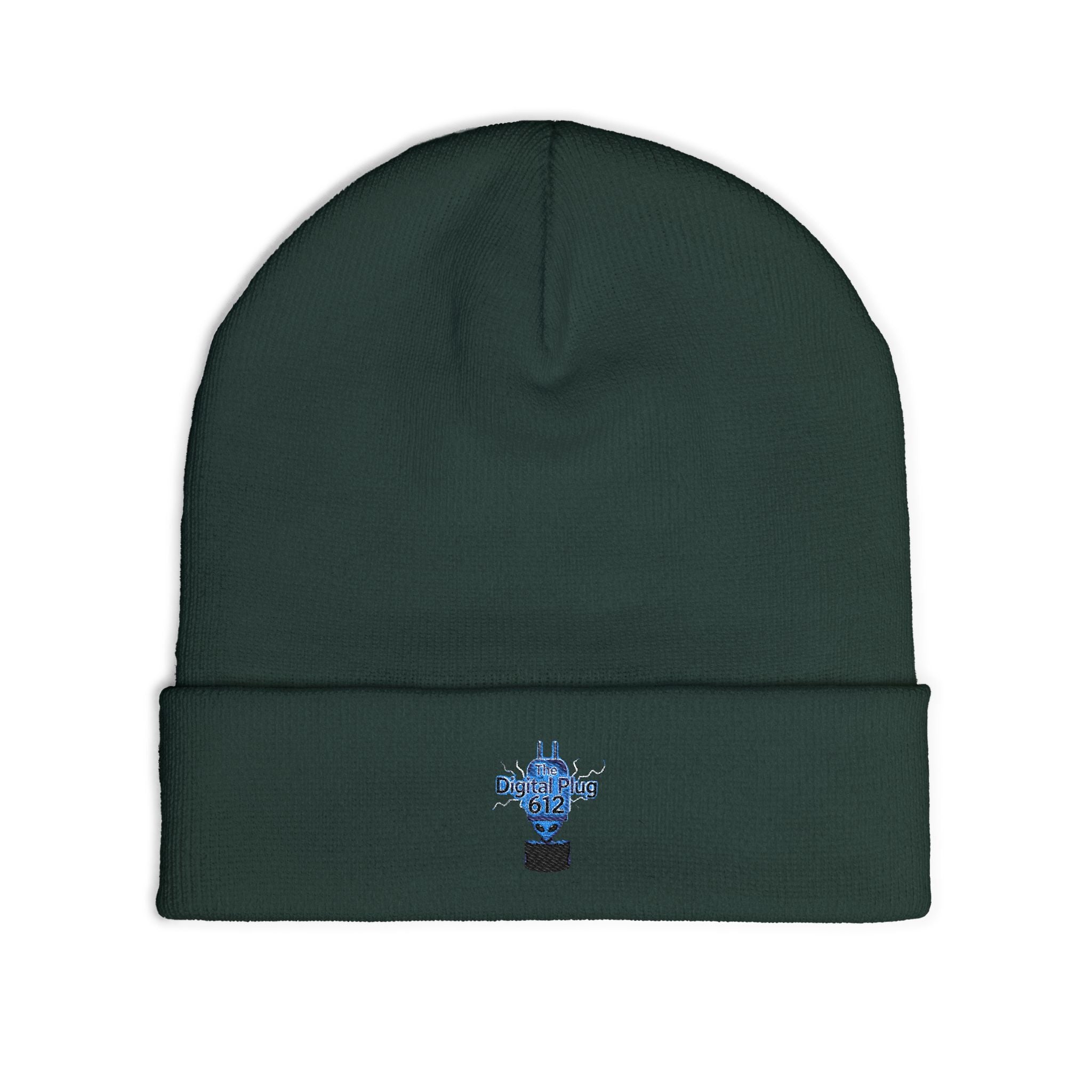 Embroidered Knit Digital Plug 612 Beanie
