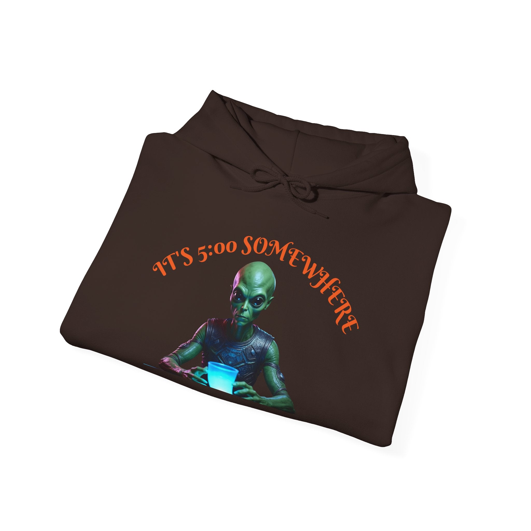 VYBZ Aliens and Monsters Unisex Hooded Sweatshirt - Funny Quote Design