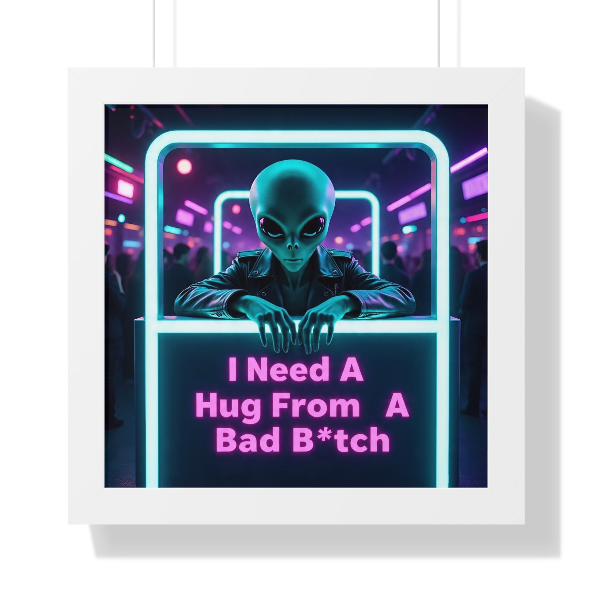 Funky Alien Art Print, Framed Vertical Poster for Home Decor, Cool Gift for Sci-Fi Lovers, Quirky Wall Art for Parties, Unique Room [...]