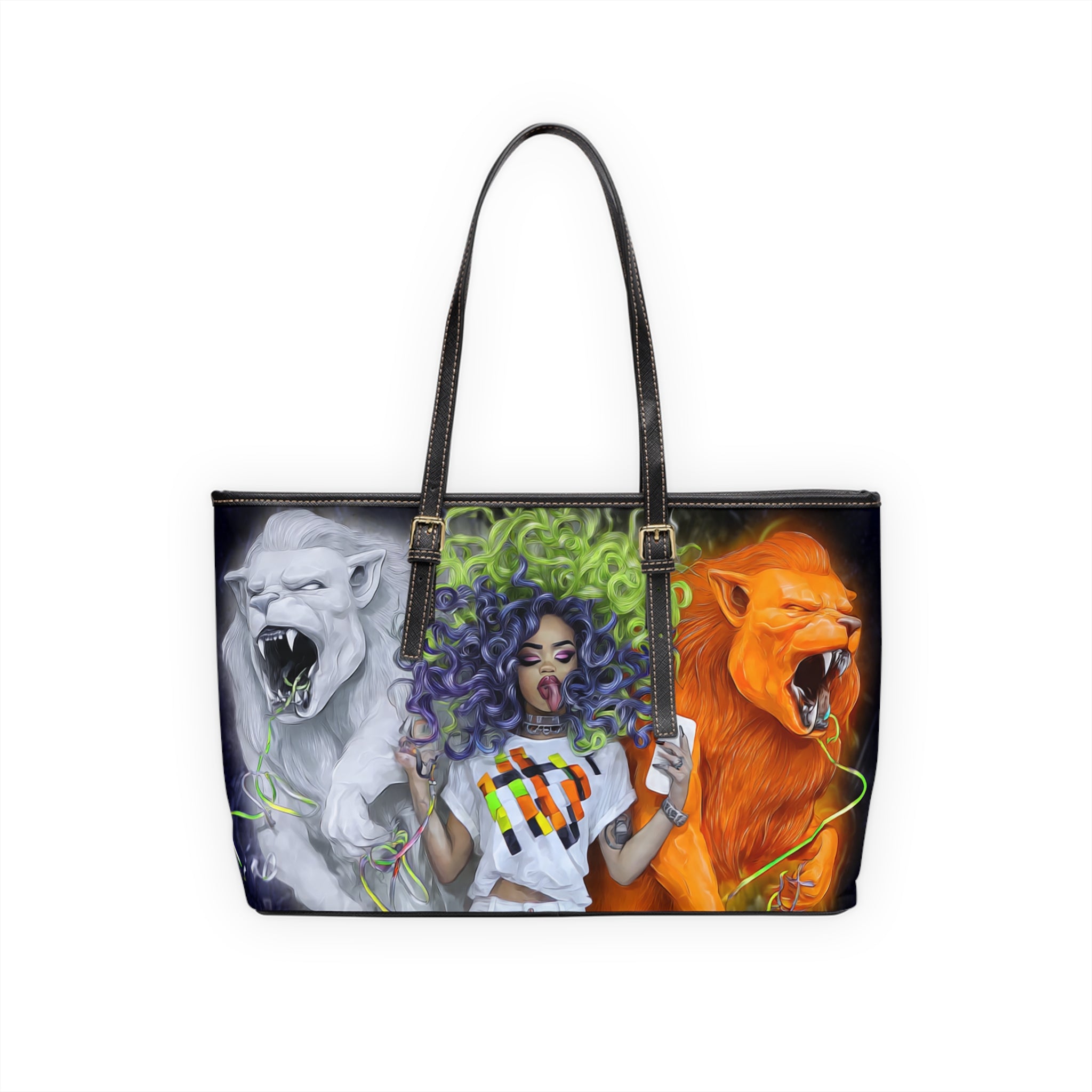 Shoulder Bag - VYBZ 'The Lioness' Colorful Design
