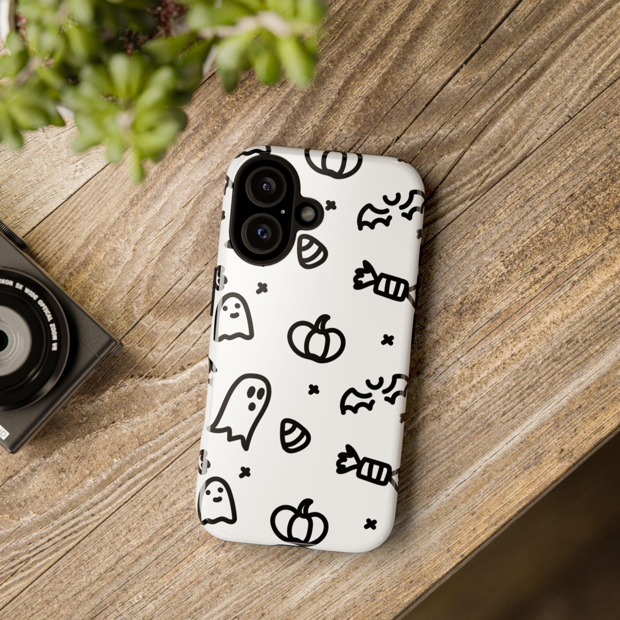 Halloween Themed Phone Case, Spooky Ghosts and Pumpkins, Fall Decor, Costume Party, Trick or Treat