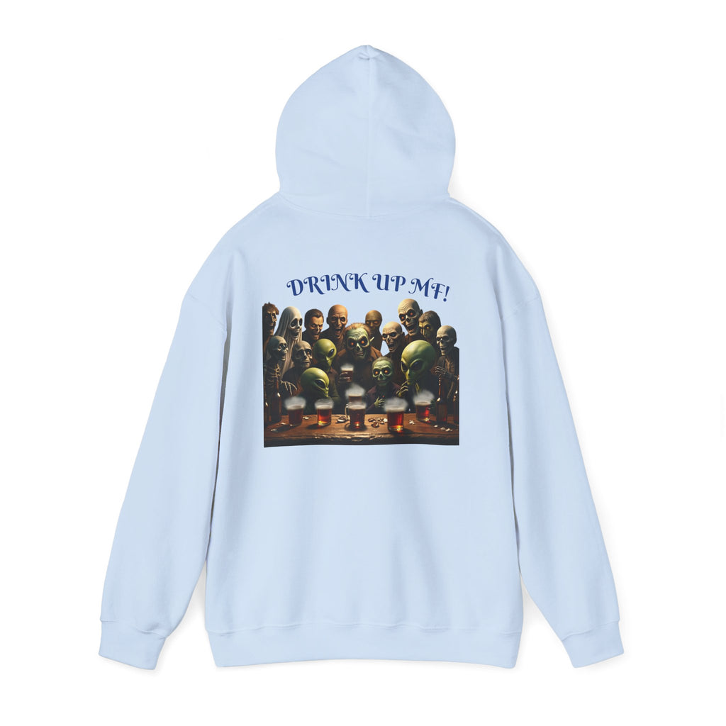 VYBZ Aliens and Monsters Unisex Hooded Sweatshirt - Funny Quote Design