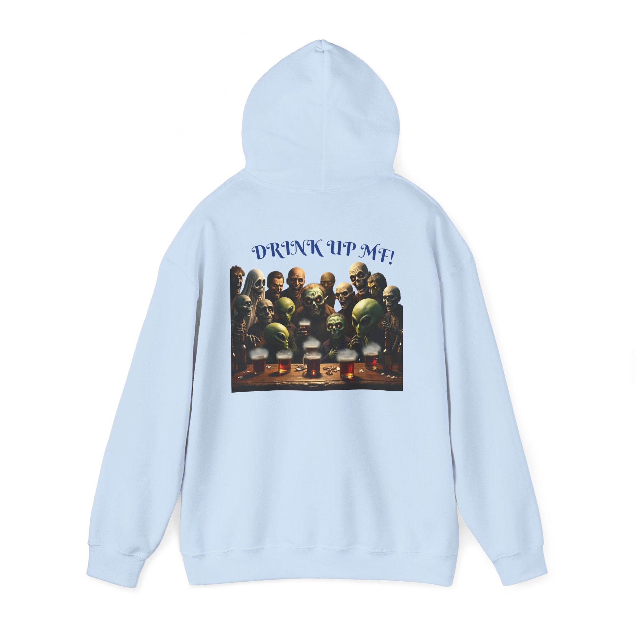 VYBZ Aliens and Monsters Unisex Hooded Sweatshirt - Funny Quote Design