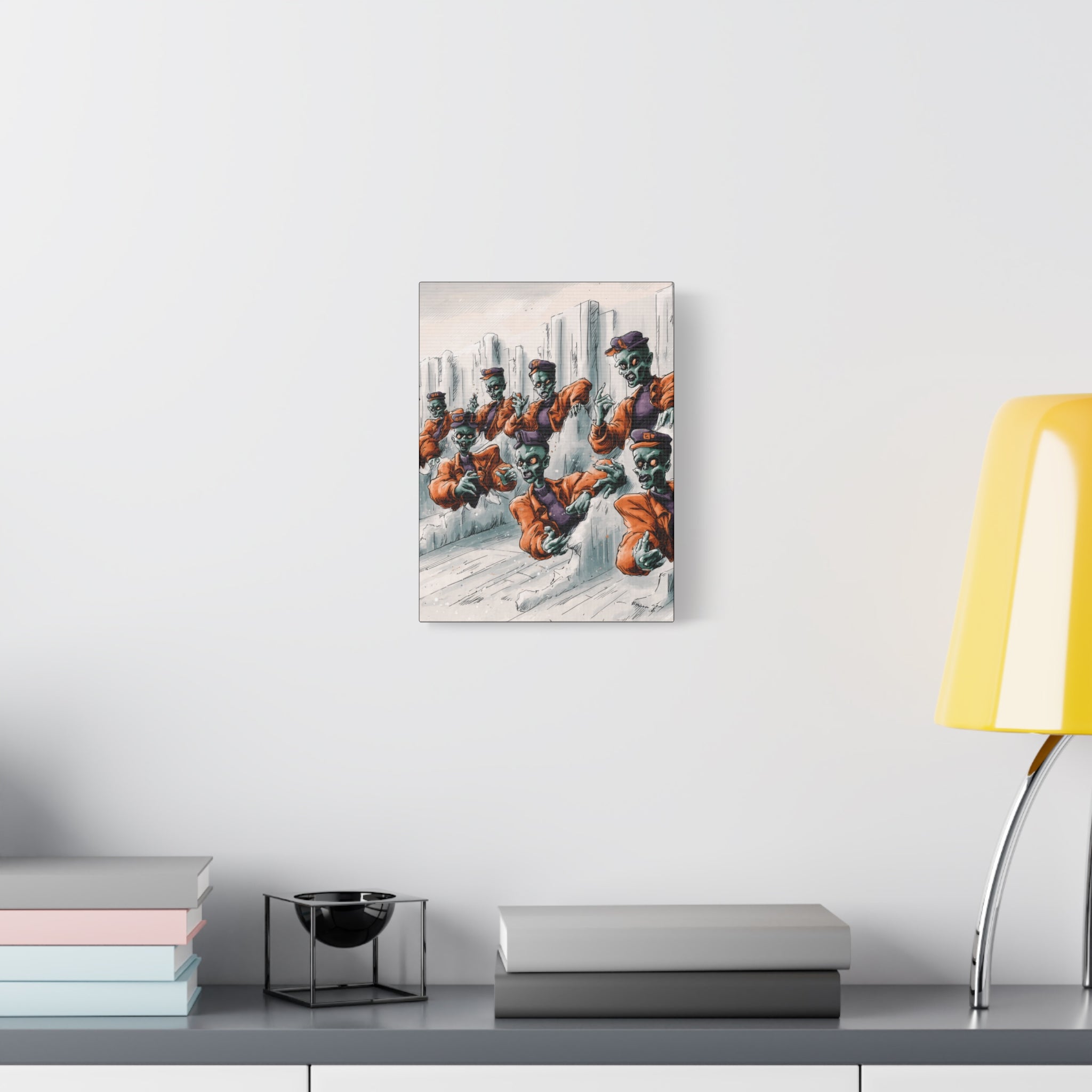 Zombie Chorus Matte Canvas Wall Art