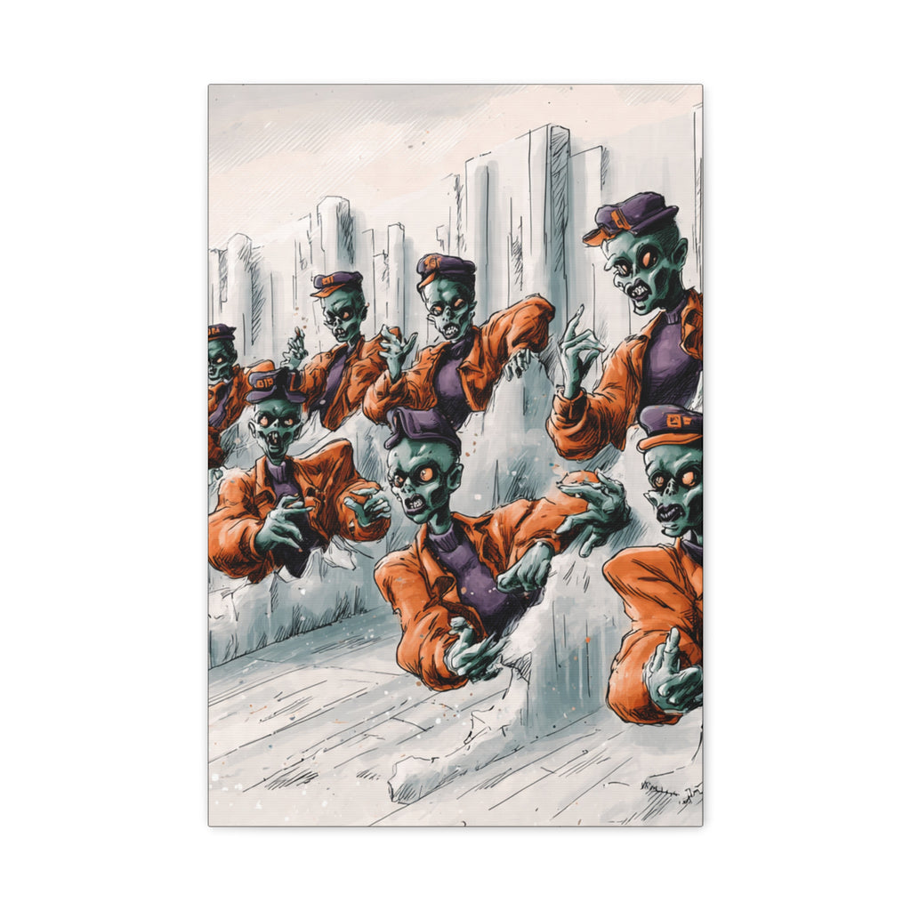 Zombie Chorus Matte Canvas Wall Art