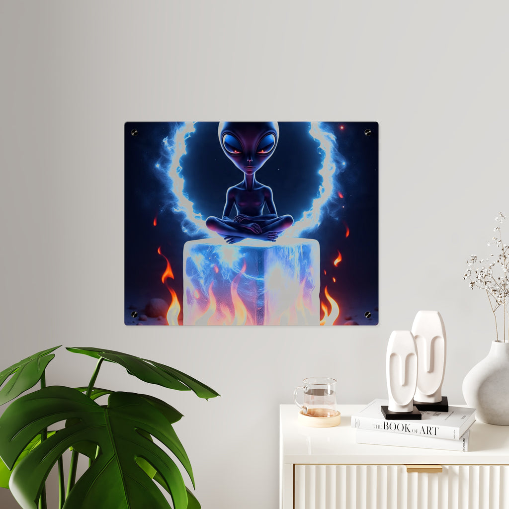 Cosmic Alien Acrylic Wall Art