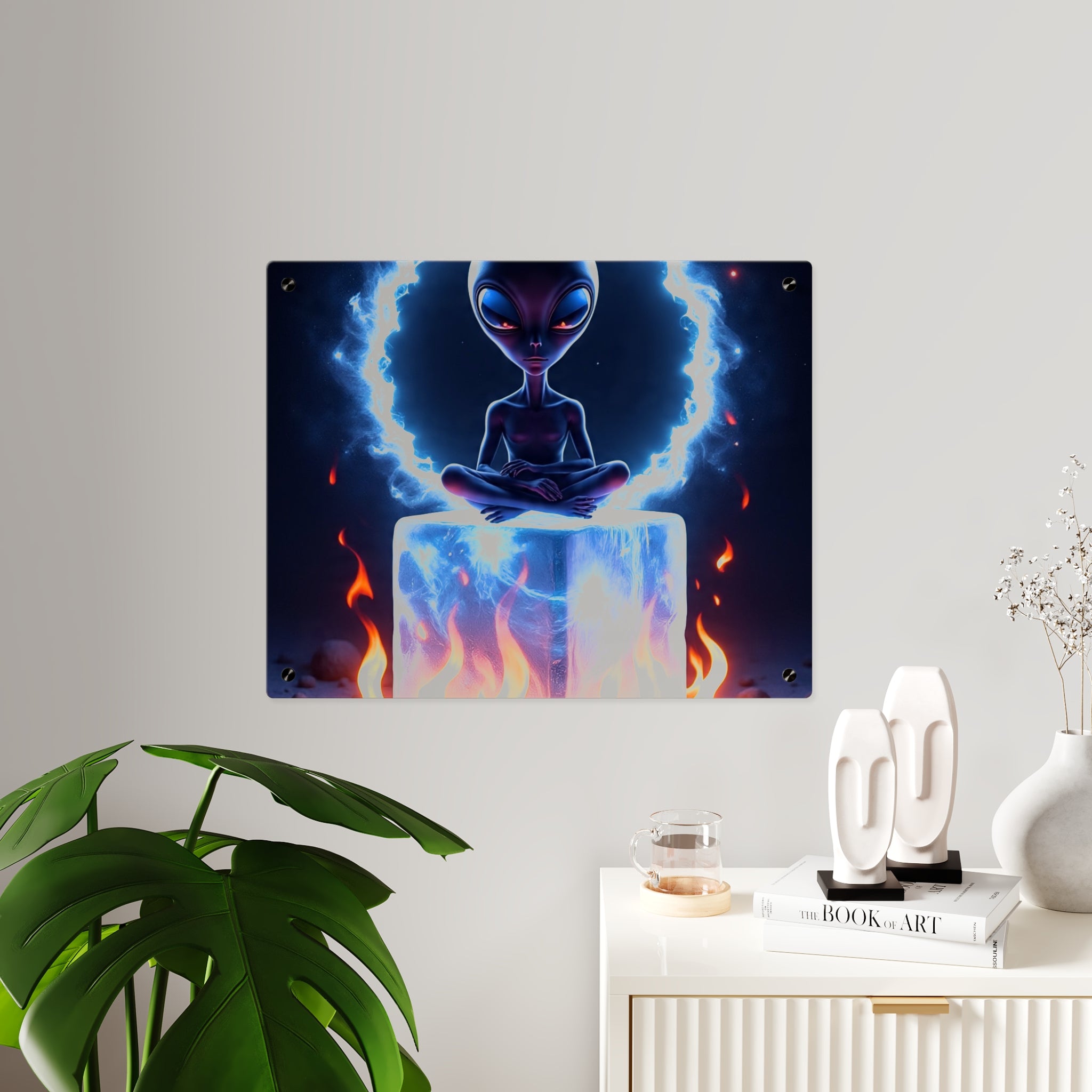 Cosmic Alien Acrylic Wall Art