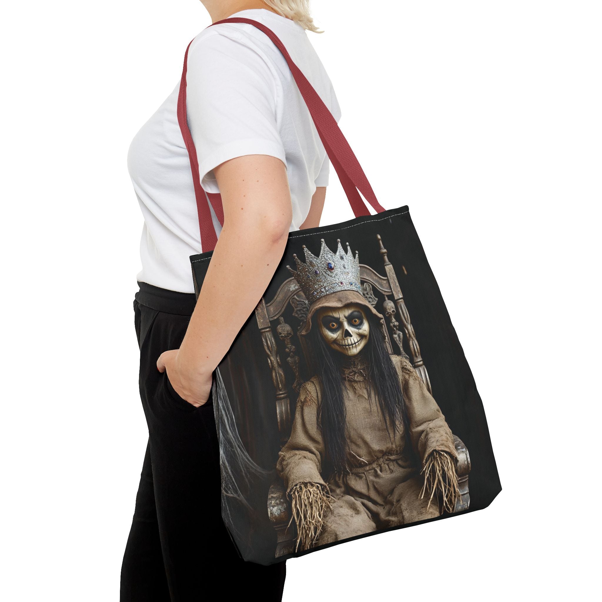 VYBZ Tote Bag - Spooky Skeleton Queen Halloween Design