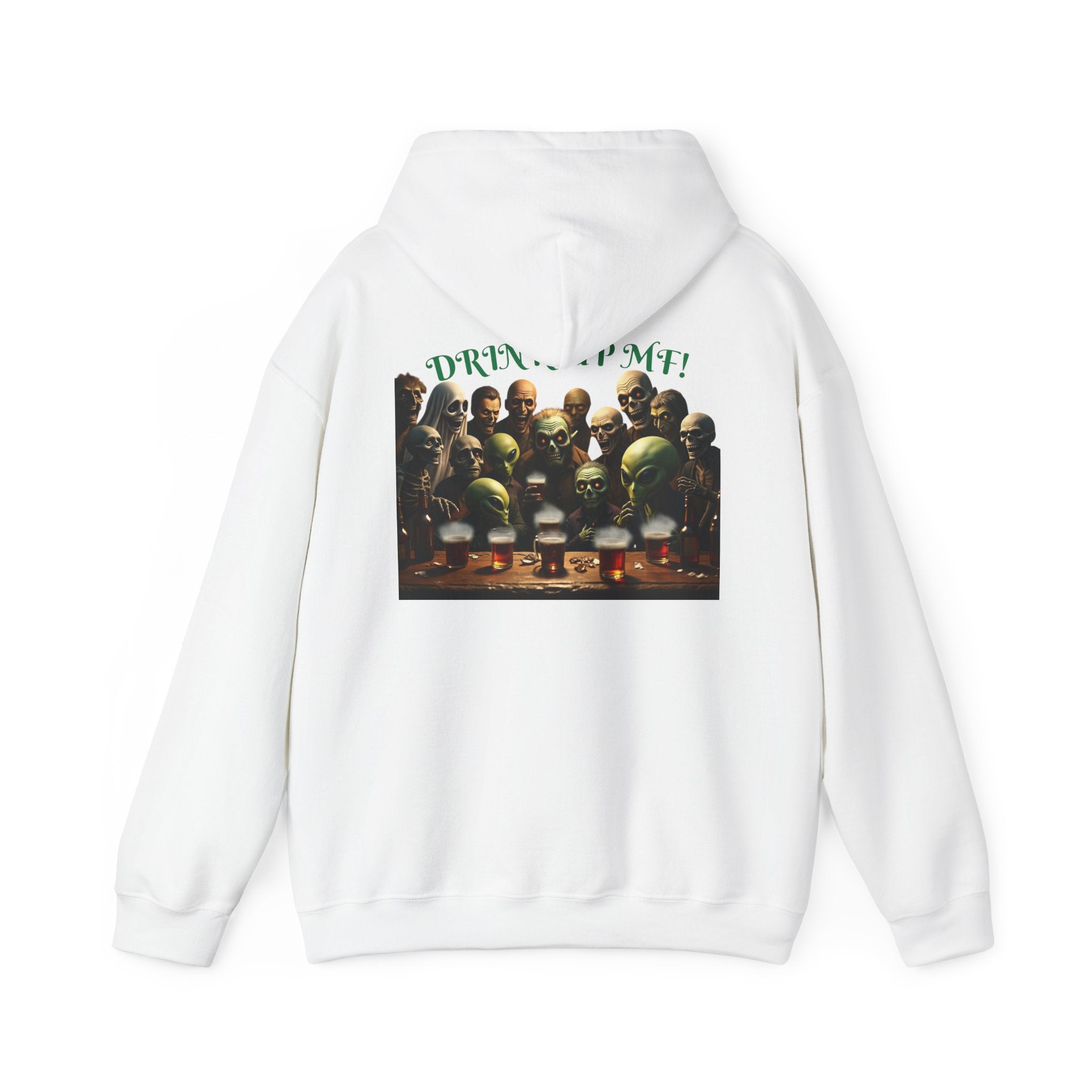 VYBZ Aliens and Monsters Unisex Hooded Sweatshirt - Funny Quote Design