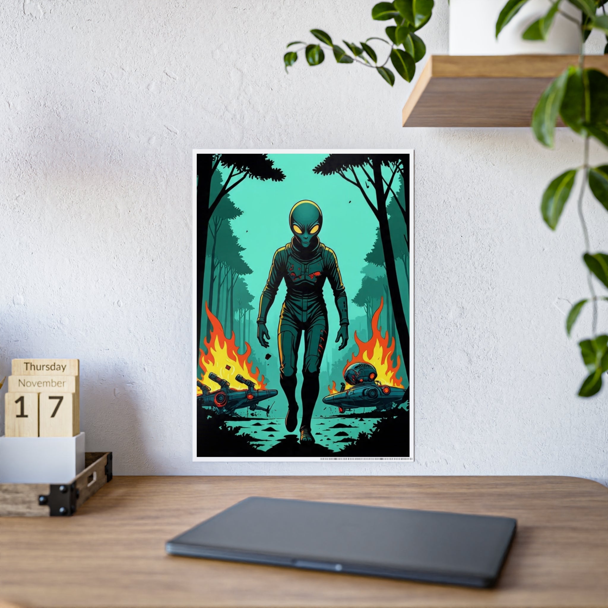 Glossy Alien Poster