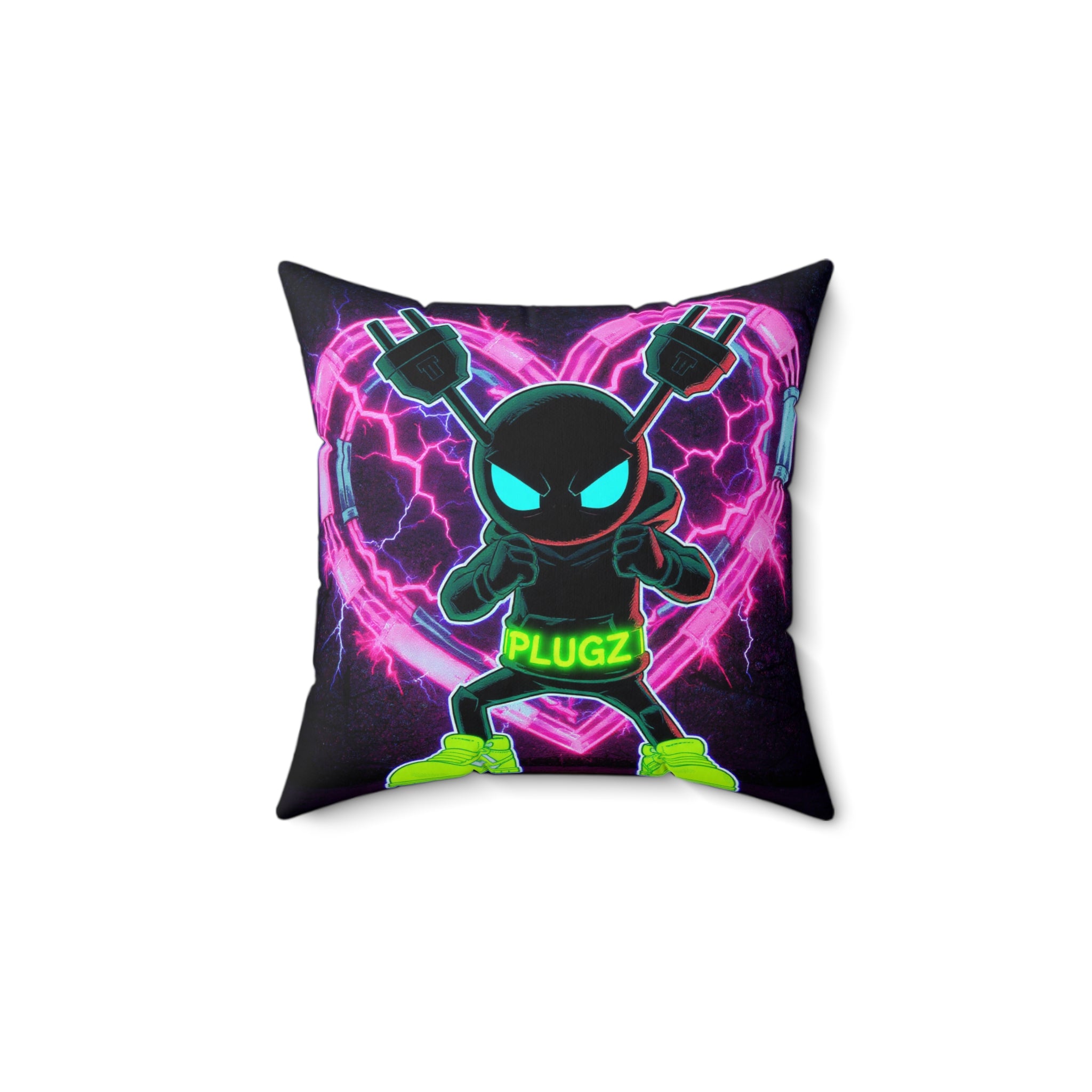 Neon 612 Misfit Plugz Valentine Square Pillow — Limited Edition