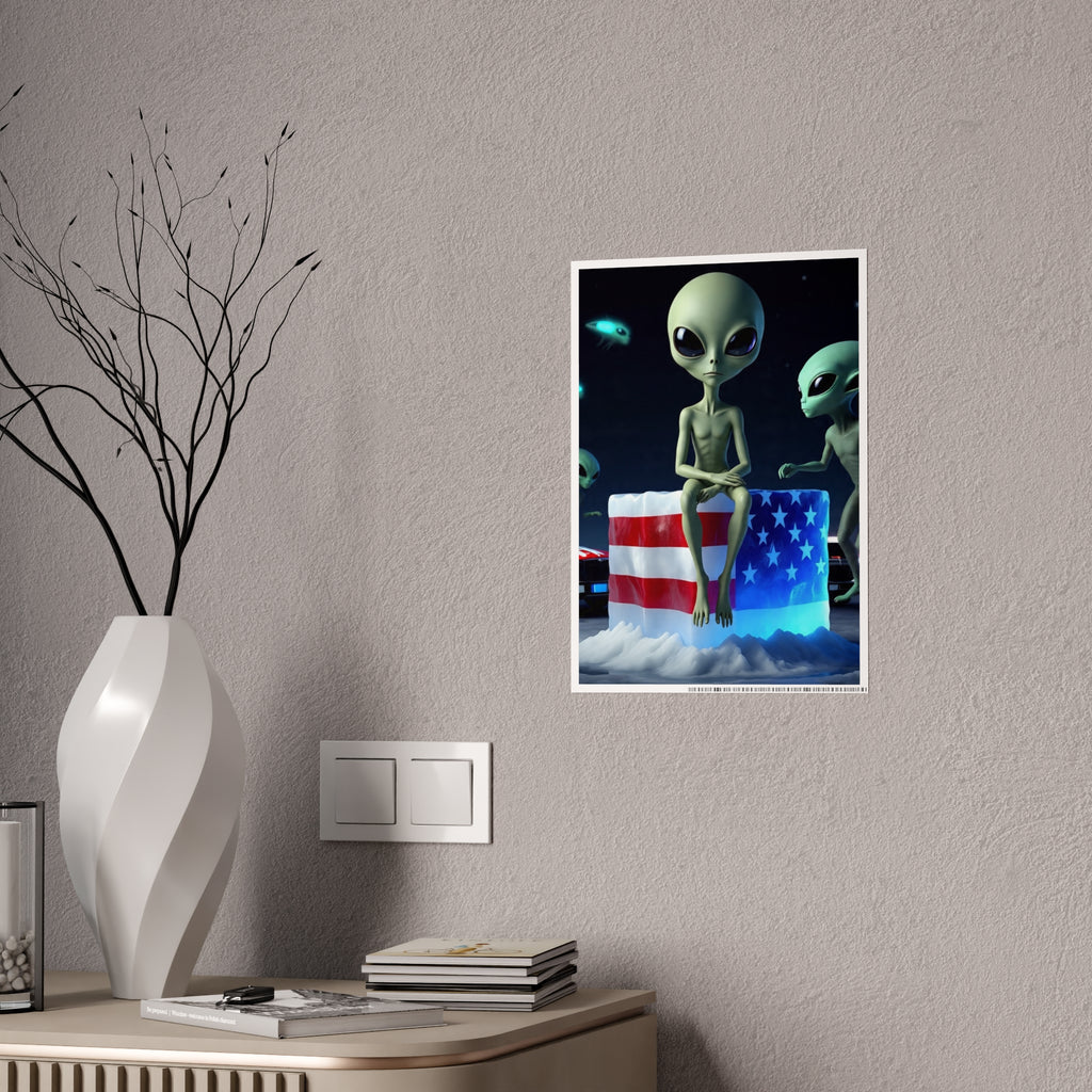 Alien-Inspired Glossy Poster