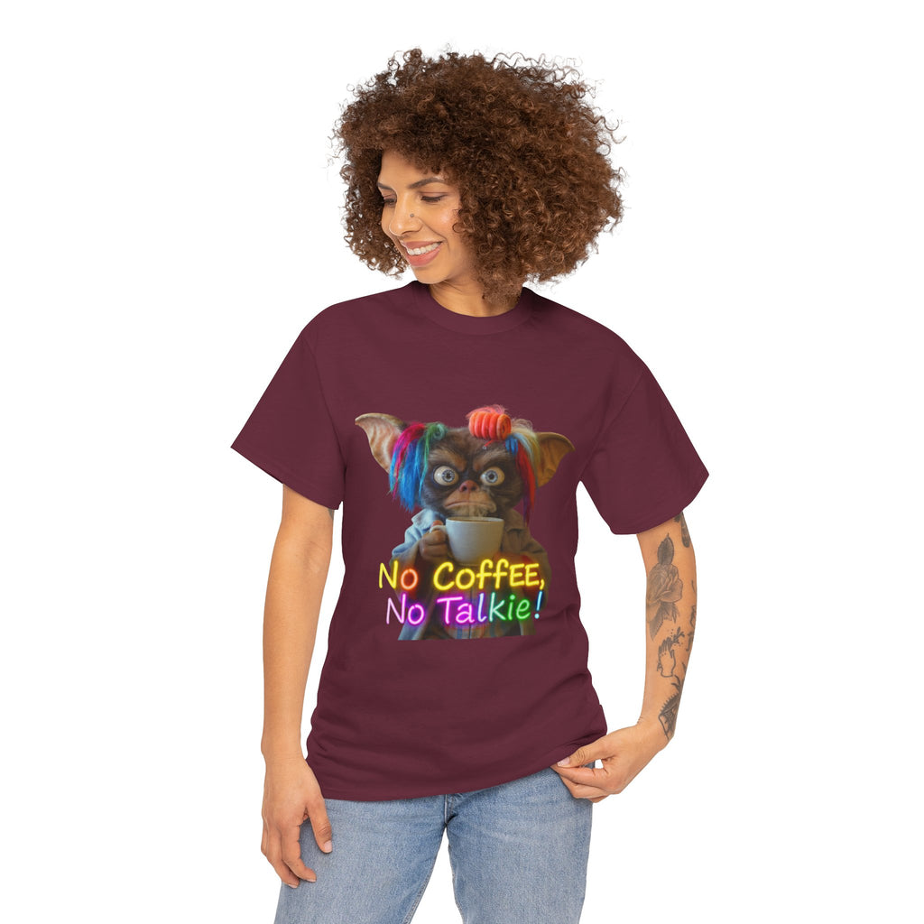 No Coffee, No Talkie Tee — Cute Gremlin Coffee Morning Shirt