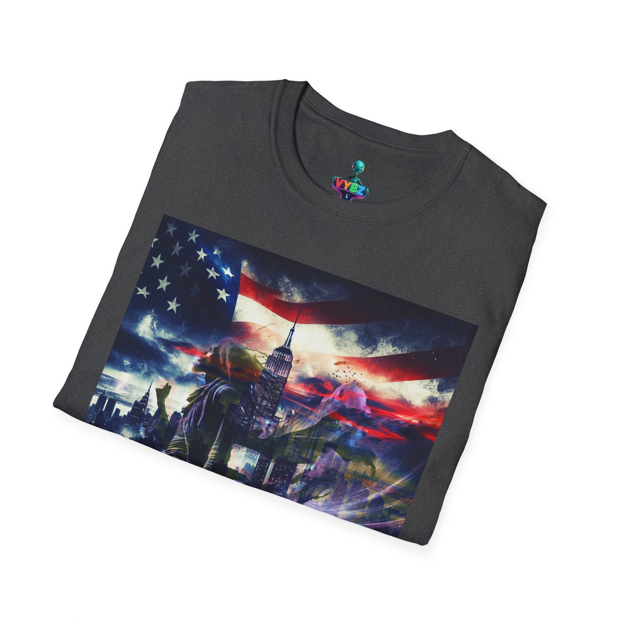 VYBZ Freedom-Themed Graphic Tee