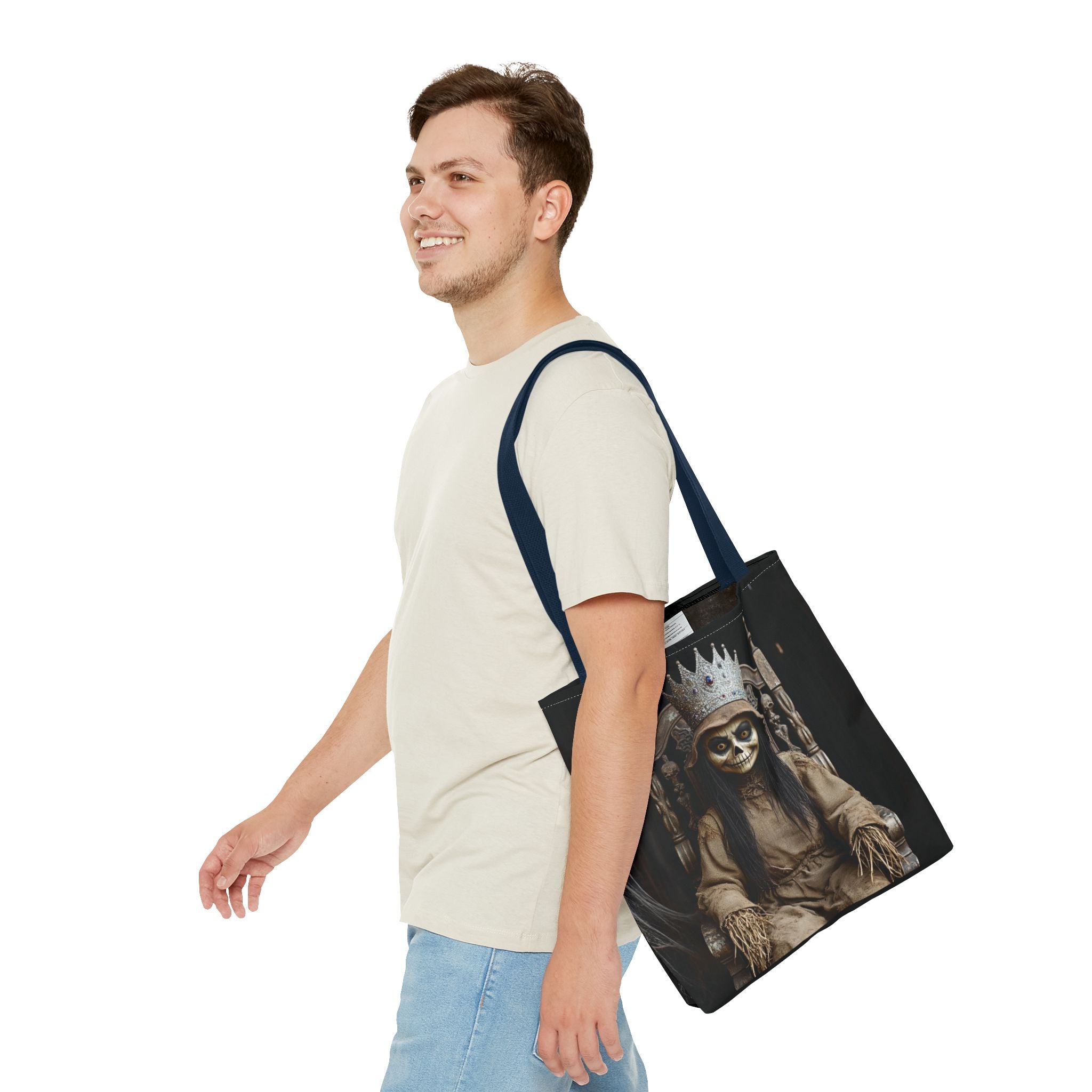 VYBZ Tote Bag - Spooky Skeleton Queen Halloween Design