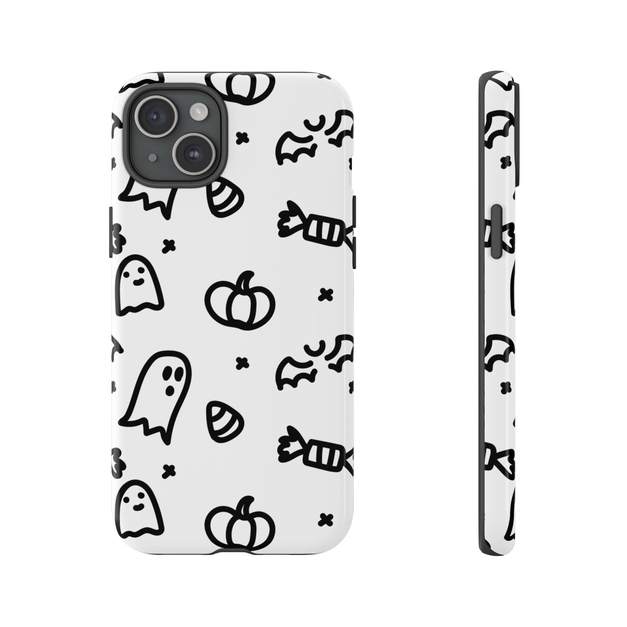 Halloween Themed Phone Case, Spooky Ghosts and Pumpkins, Fall Decor, Costume Party, Trick or Treat