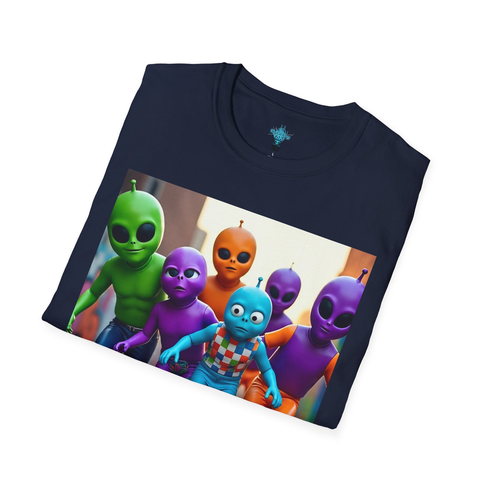 VYBZ Alien Skateboarder Unisex T-Shirt, Cool Graphic Tee for Skaters, Fun Summer Wear, Unique Gift for Kids and Teens, Vibrant Street [...]