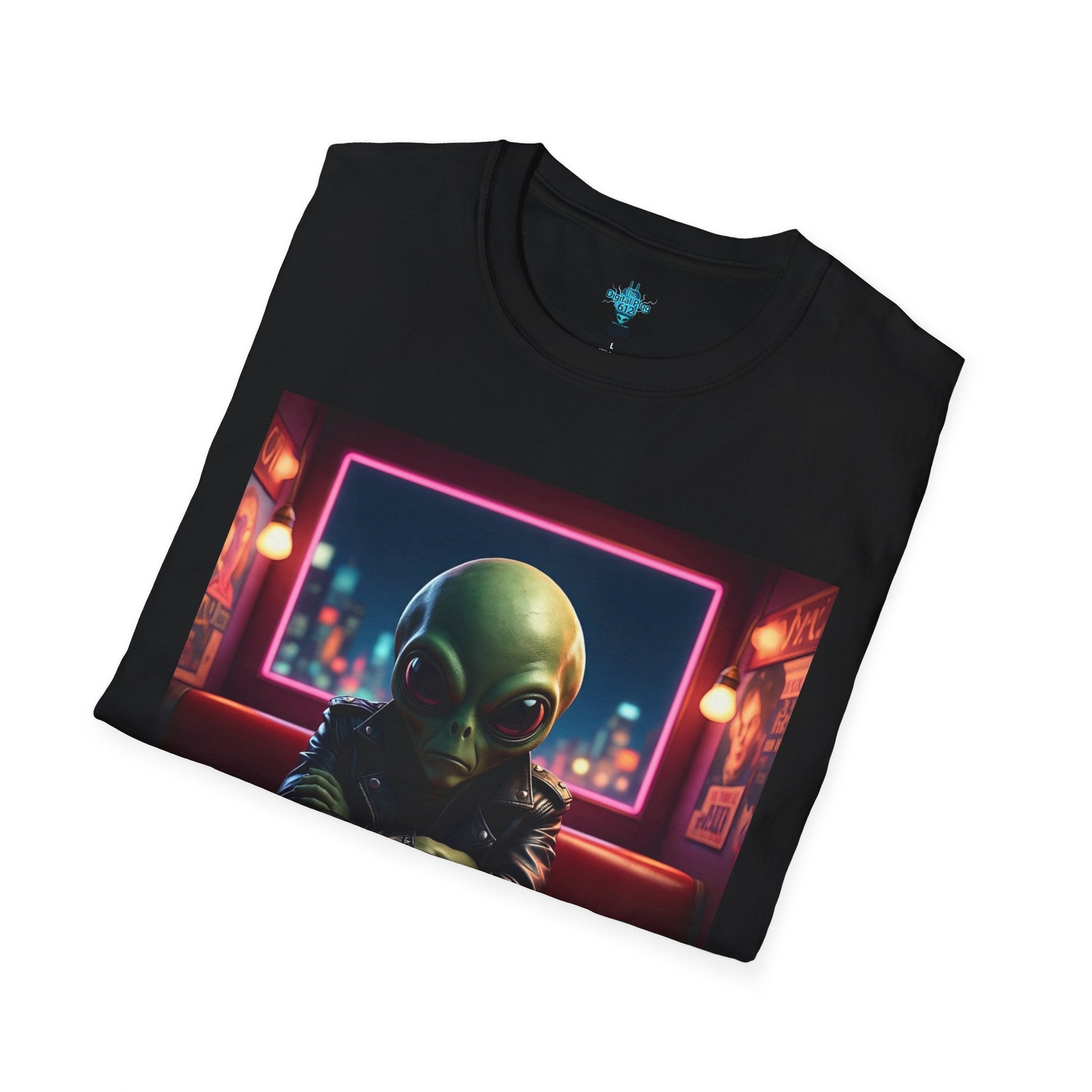VYBZ "I Need a Hug From A Bad B*tch" T-Shirt, Funny Tee for Alien Lovers, Unisex Graphic Shirt, Gift for Friends, Casual Wear, Cool Humor Wear