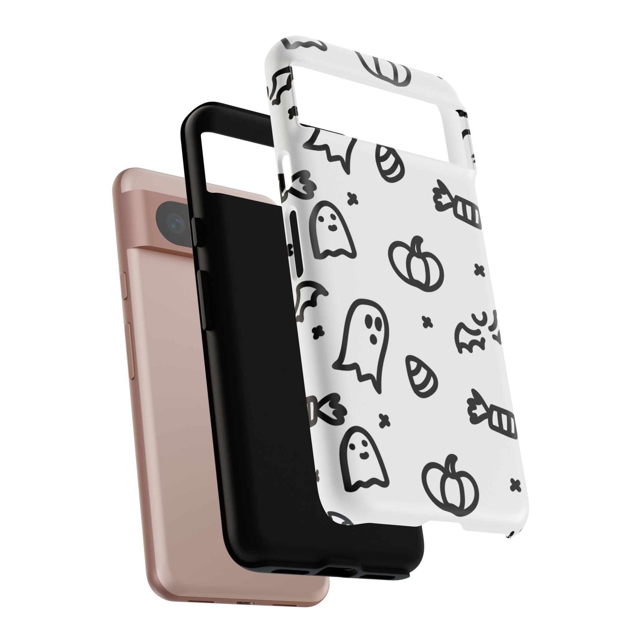 Halloween Themed Phone Case, Spooky Ghosts and Pumpkins, Fall Decor, Costume Party, Trick or Treat