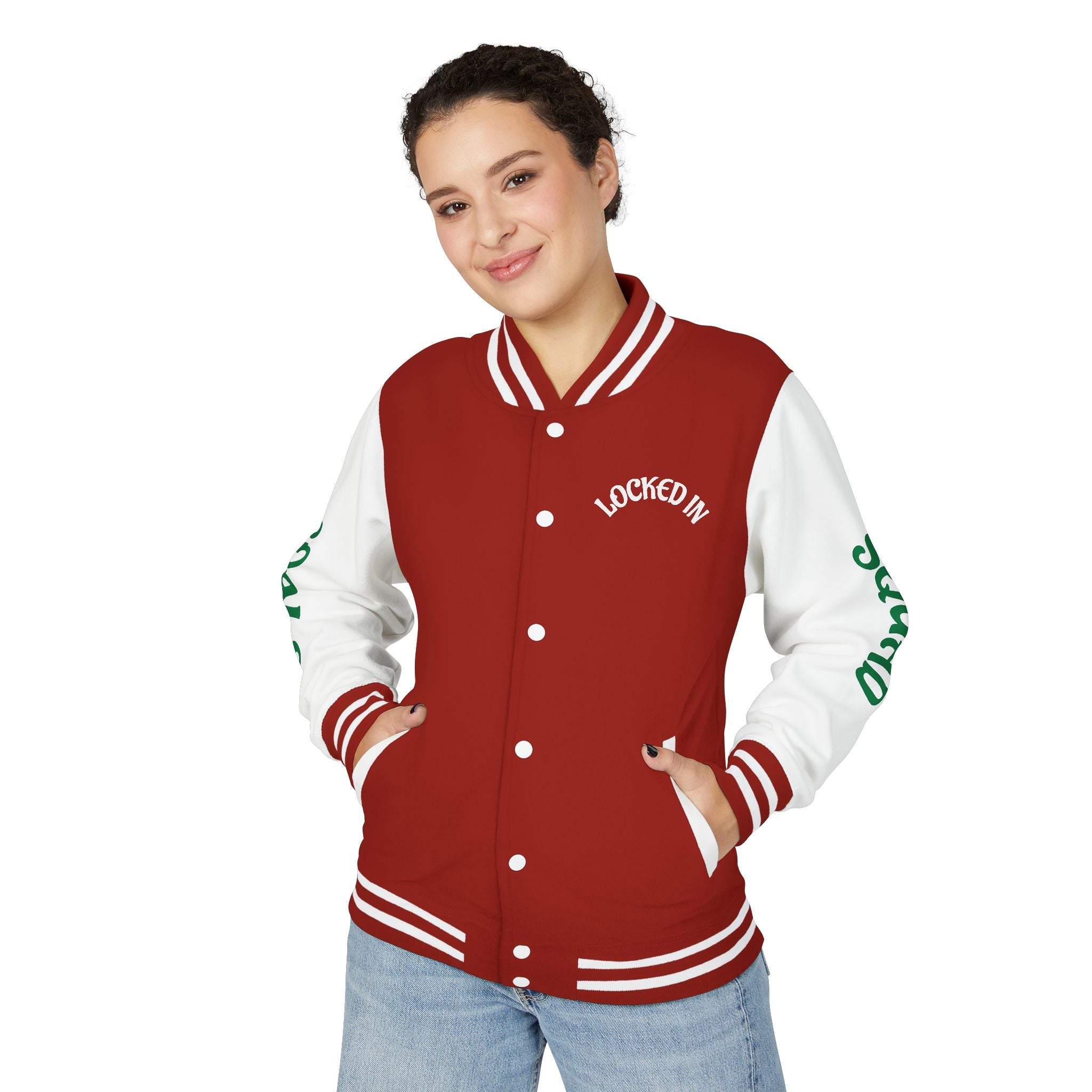 VYBZ "Locked In Goals" Heavyweight Letterman Jacket