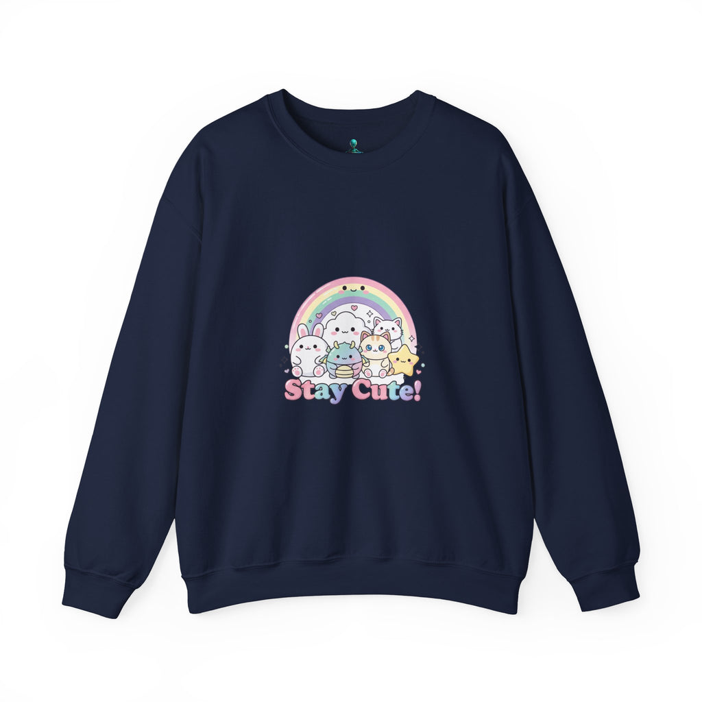 Candy Kawaii Rainbow Crewneck Sweatshirt | pastel kawaii aesthetic