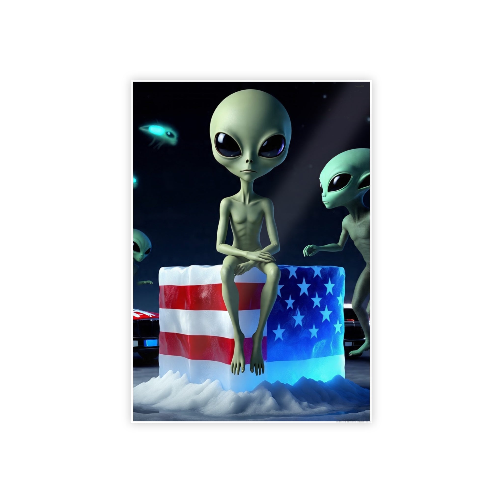 Alien-Inspired Glossy Poster