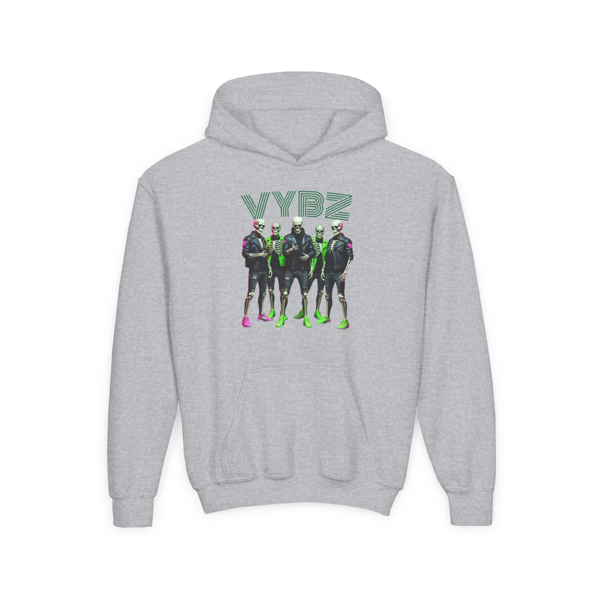 VYBZ Youth Hoodie - Stylish Heavy Blend Sweatshirt for Teens, Graphic Hooded Sweatshirt, Casual Streetwear, Birthday Gift