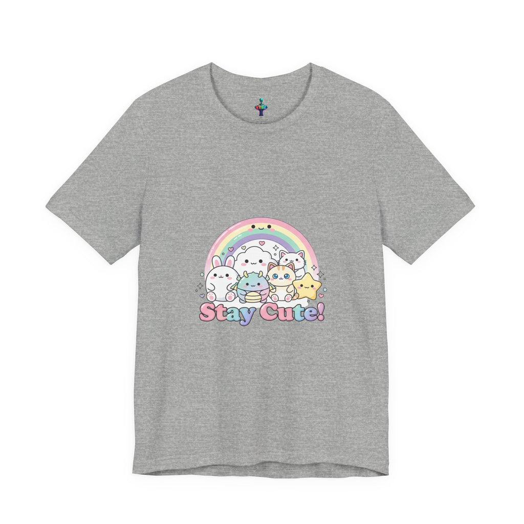 Pastel Kawaii Rainbow 'Stay Cute' Tee | candy kawaii, pastel rainbow