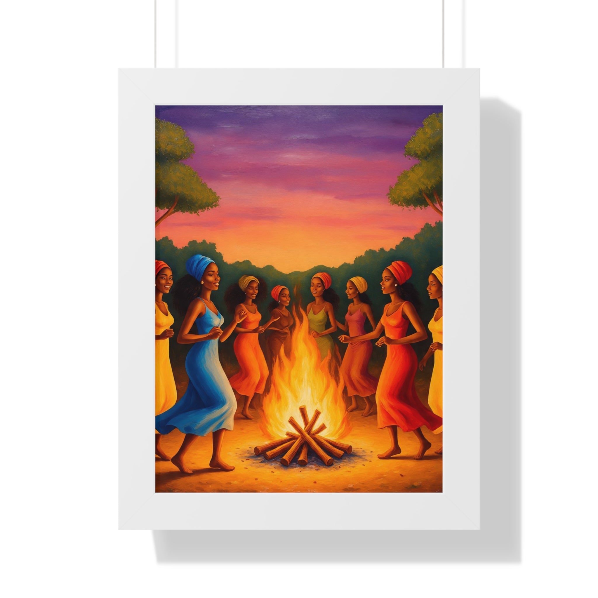 African Women Dance Party Celebration Poster